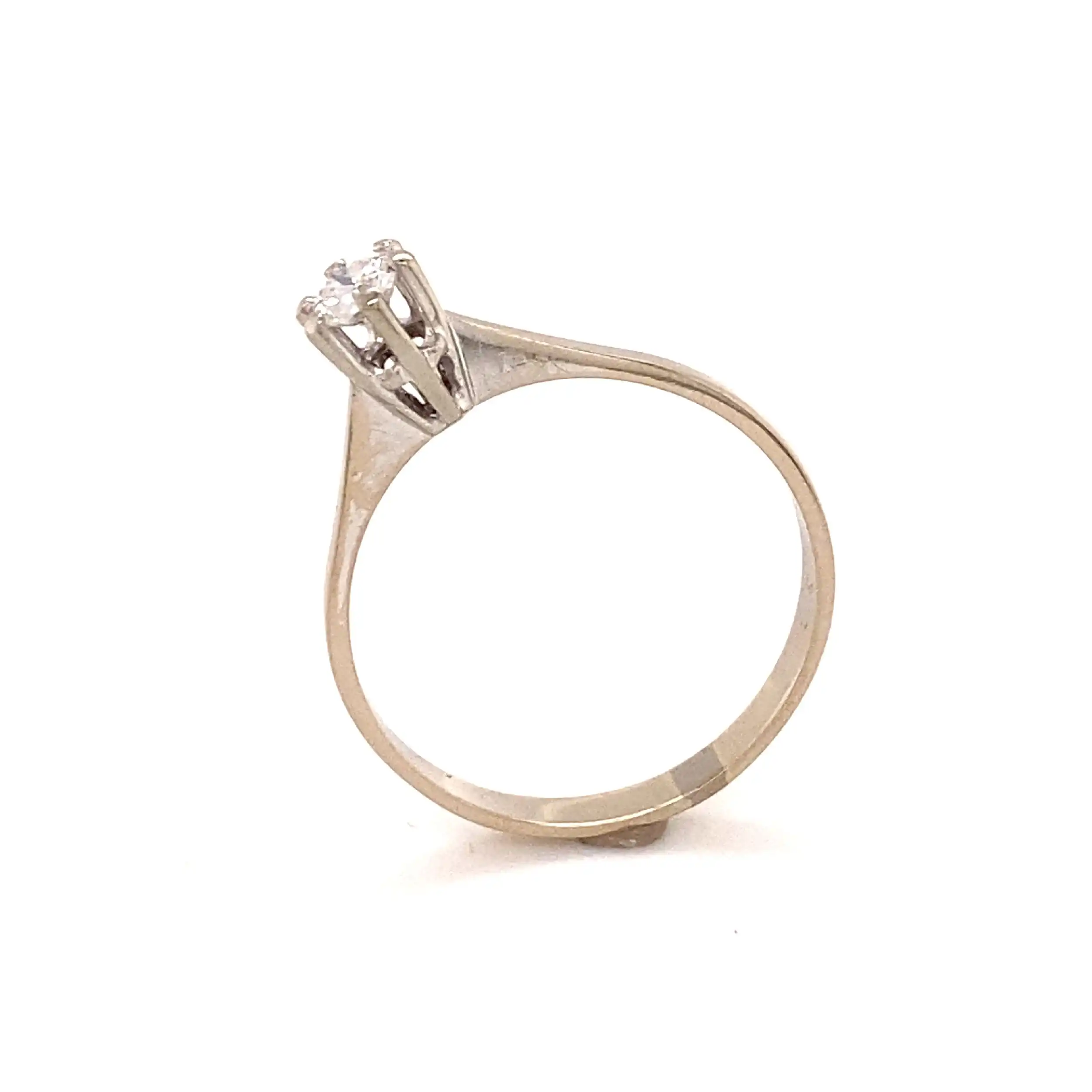 Ring Weißgold mit Solitär Brillant Ring Weißgold mit Solitär Brillant