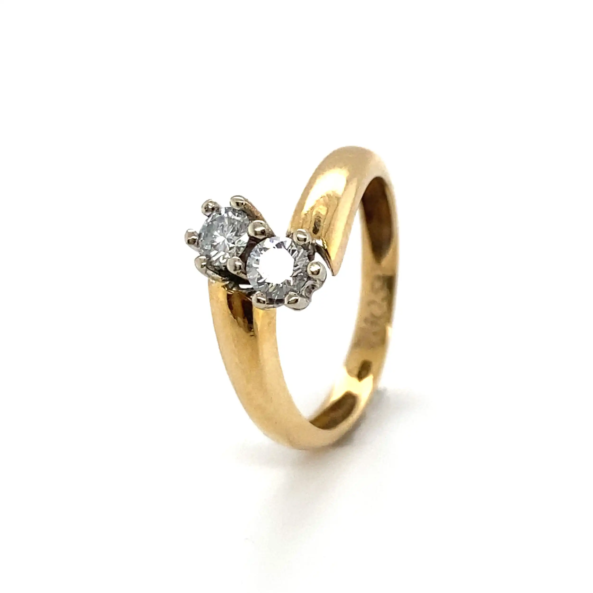 Ring Bicolor mit Brillanten Ring Bicolor mit Brillanten