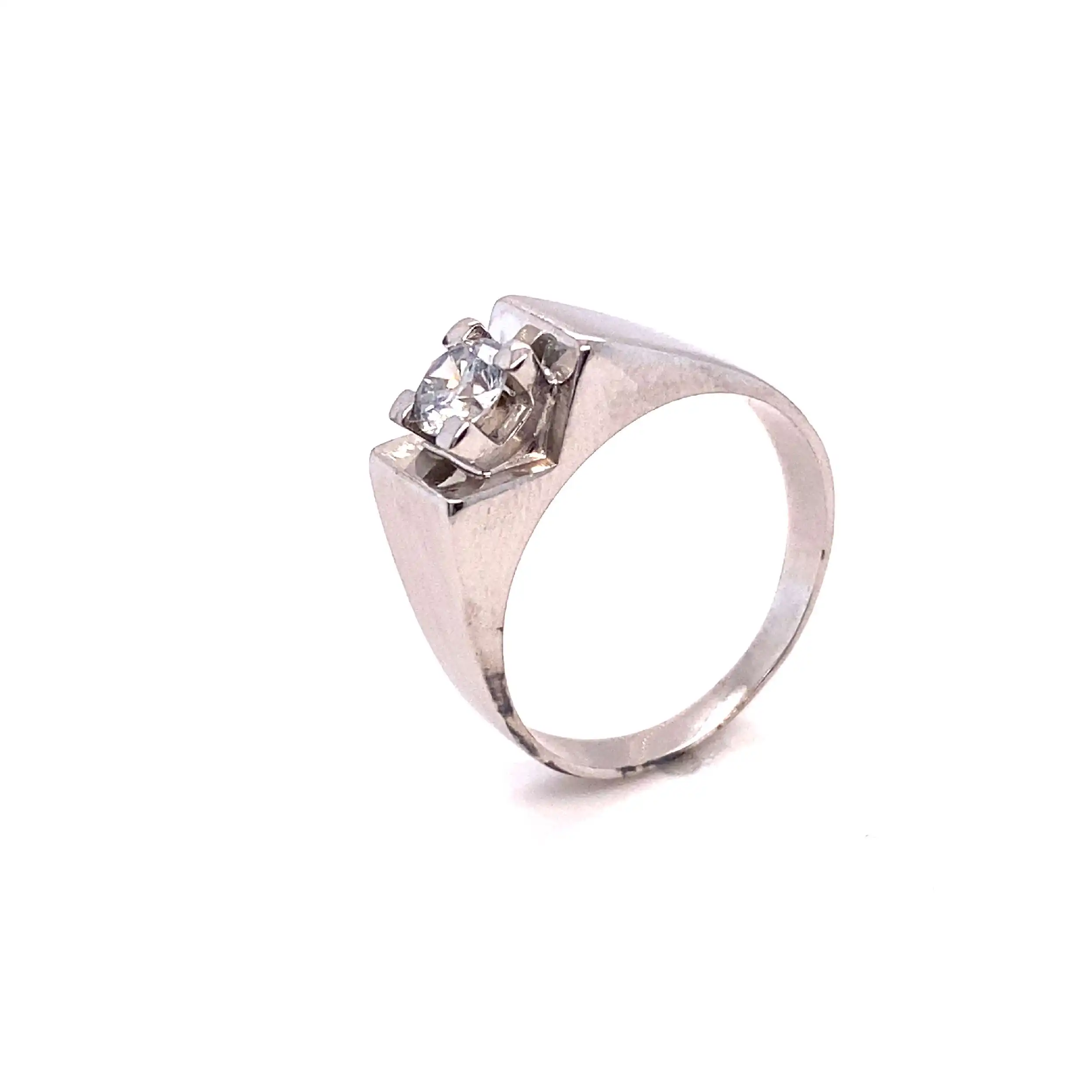 Ring Weißgold mit Solitär Brillant Ring Weißgold mit Solitär Brillant