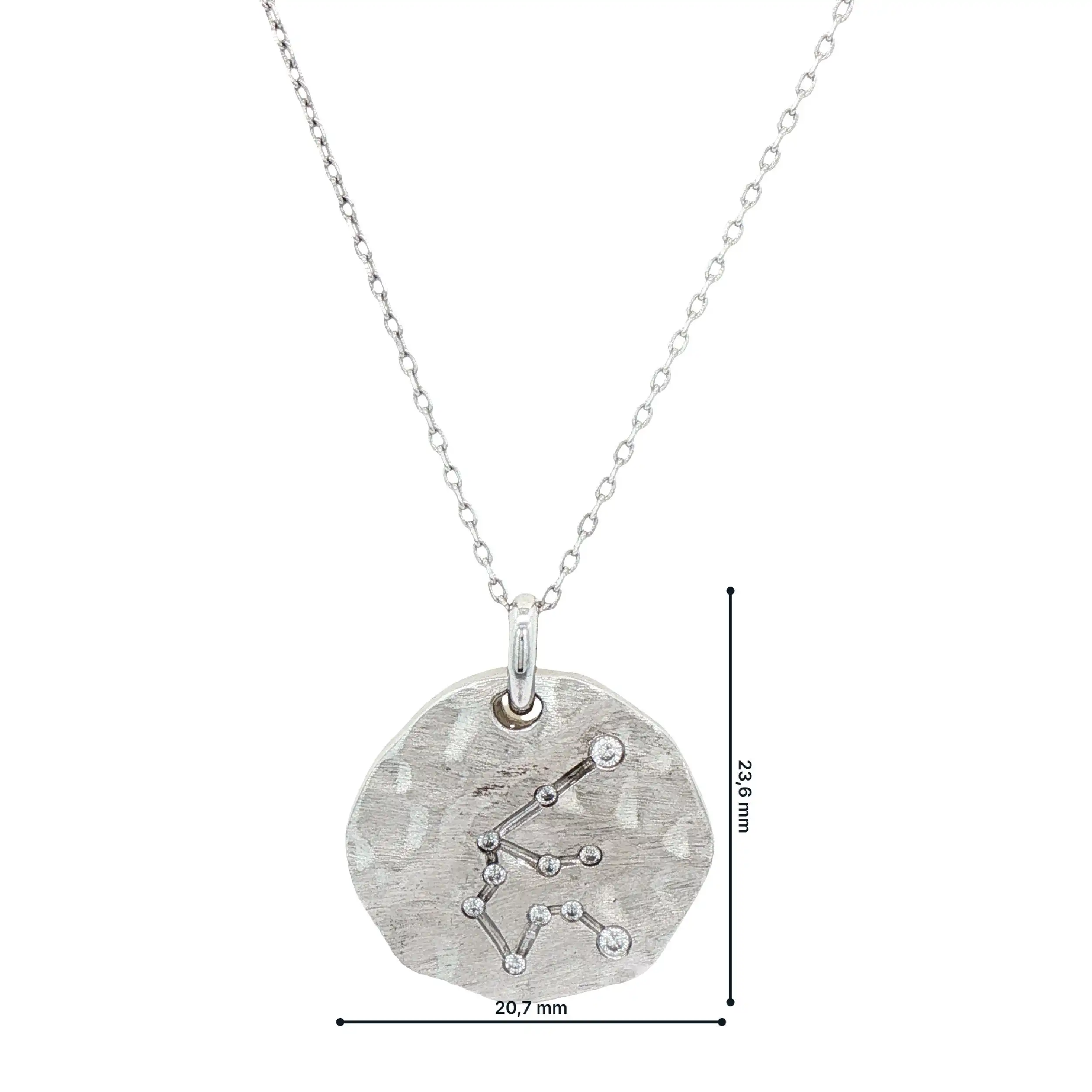 Collier Silber Sternzeichen Waage mit Zirkonia Collier Silber Sternzeichen Waage mit Zirkonia