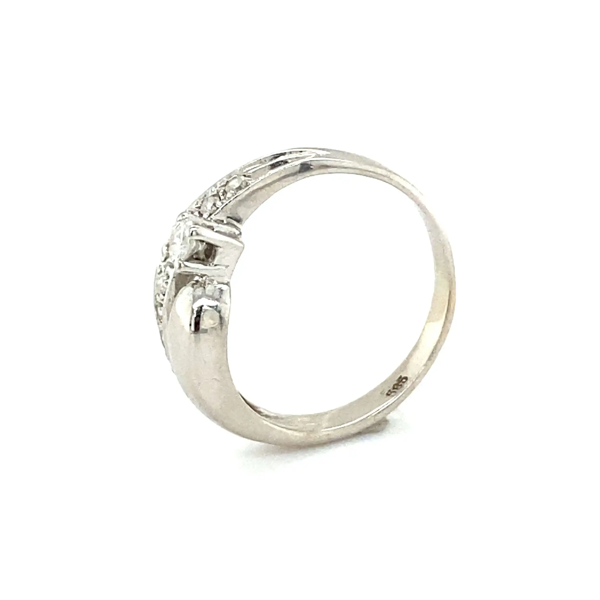 Ring Weißgold mit Brillant und Diamanten Ring Weißgold mit Brillant und Diamanten