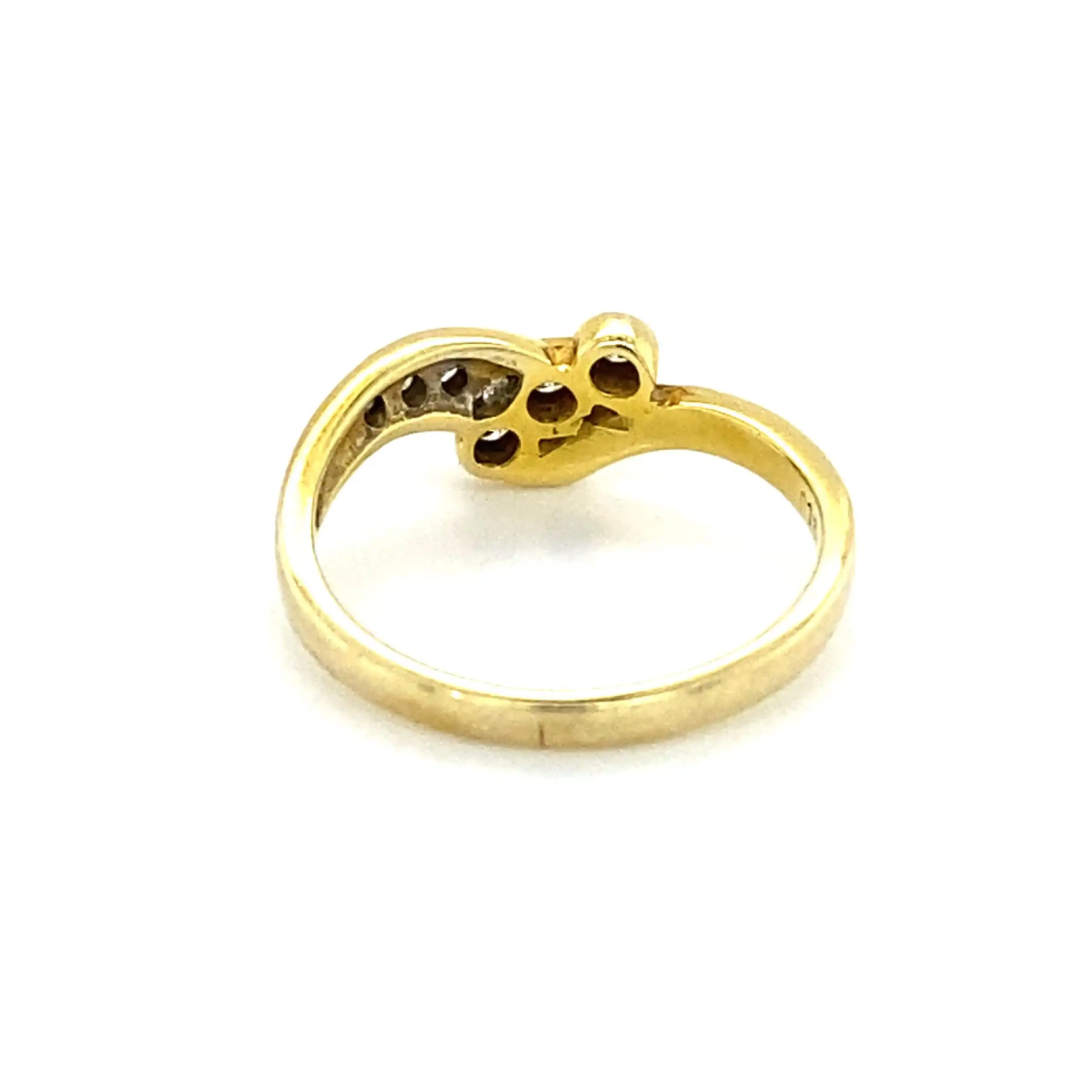 Ring Gelbgold mit Brillanten, graviert mit 0,13ct Ring Gelbgold mit Brillanten, graviert mit 0,13ct