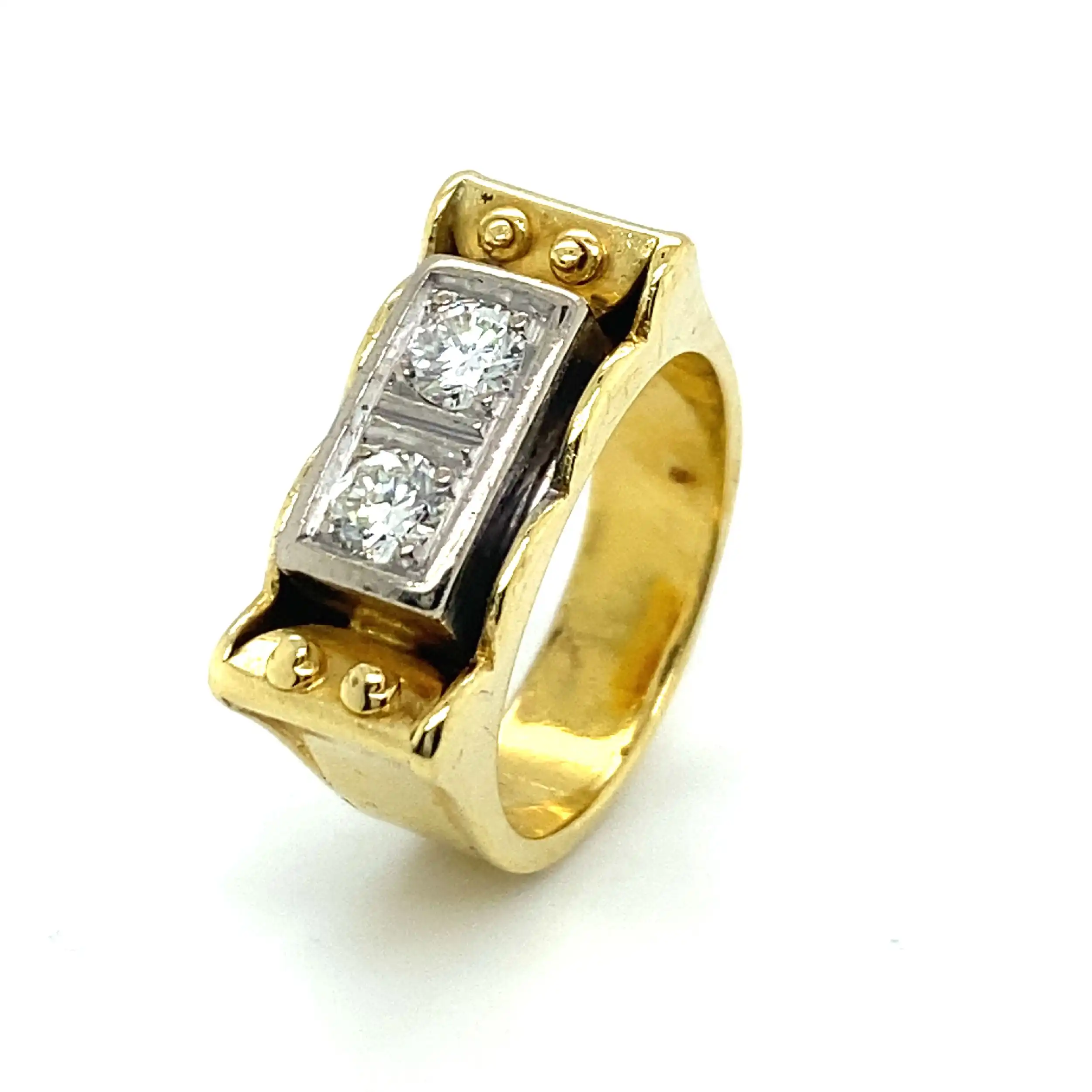 Ring Bicolor mit Brillanten