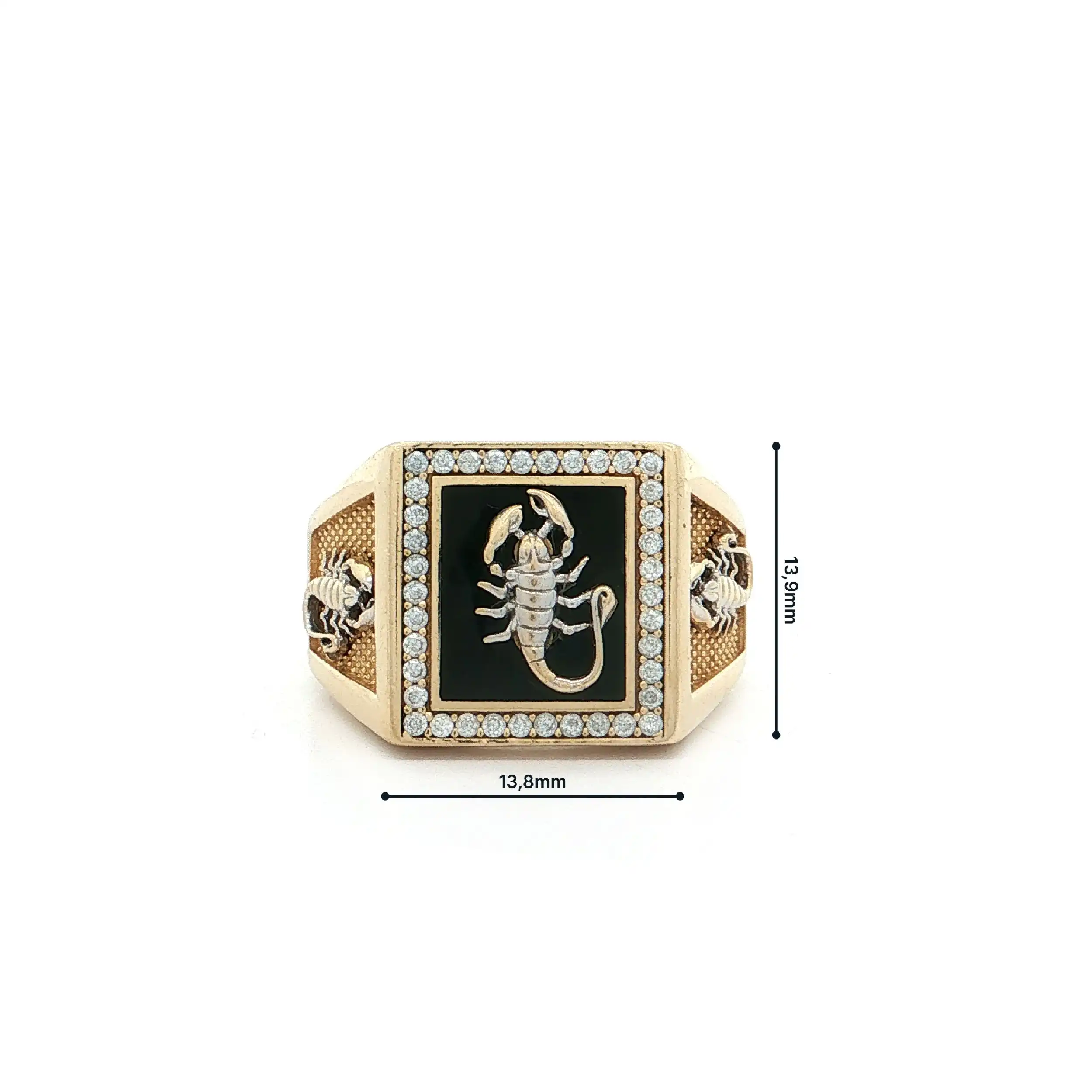 Ring Bicolor "Skorpion" mit Zirkonia
