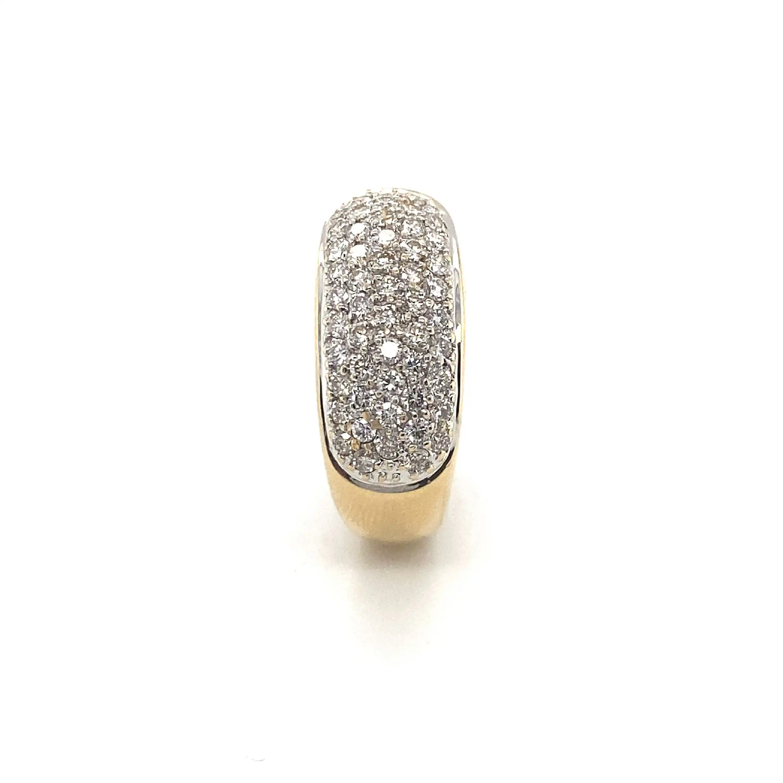 Ring Gelbgold mit Brillanten - graviert mit 1,00ct. Ring Gelbgold mit Brillanten - graviert mit 1,00ct.