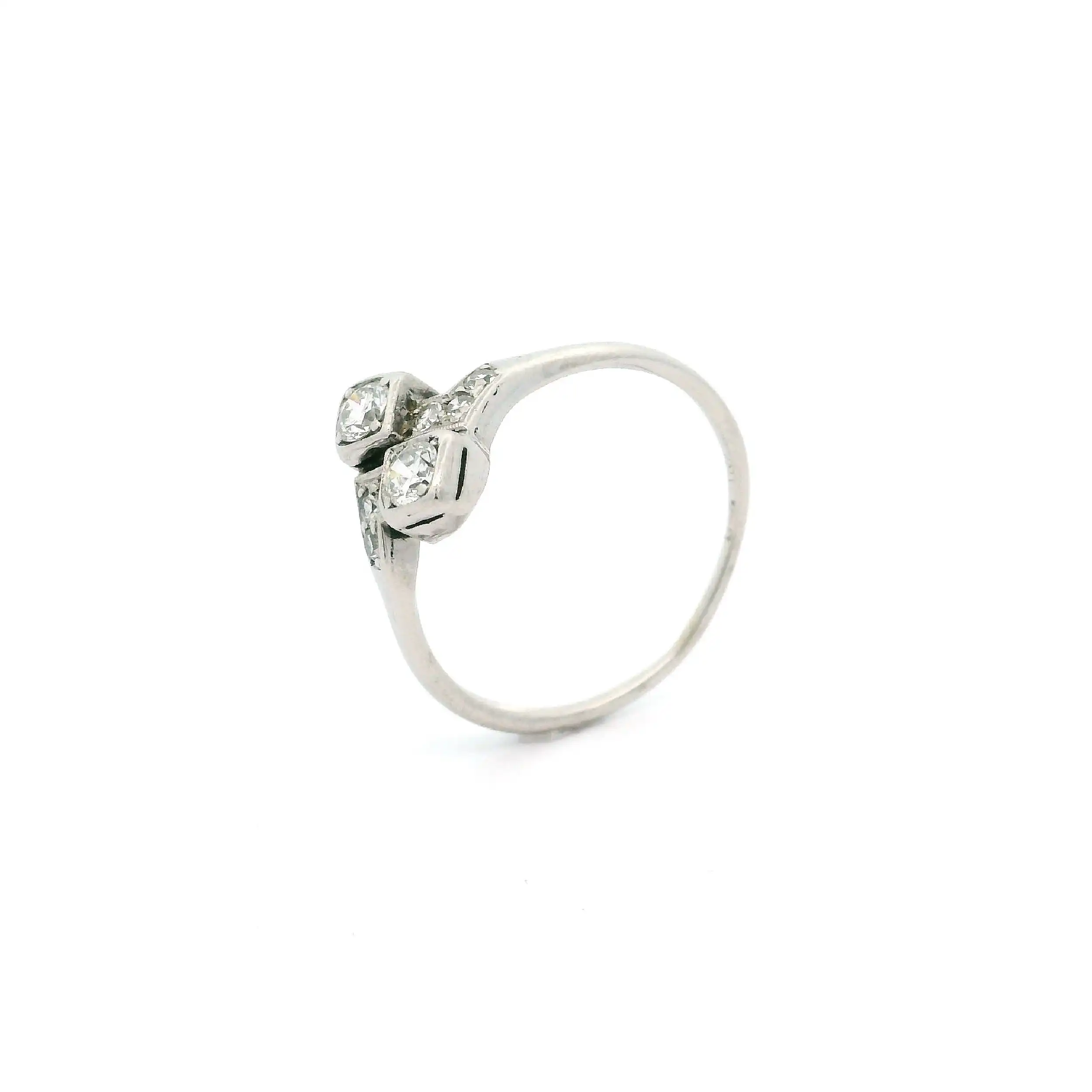 Ring Weißgold mit Brillanten & Diamanten Ring Weißgold mit Brillanten & Diamanten