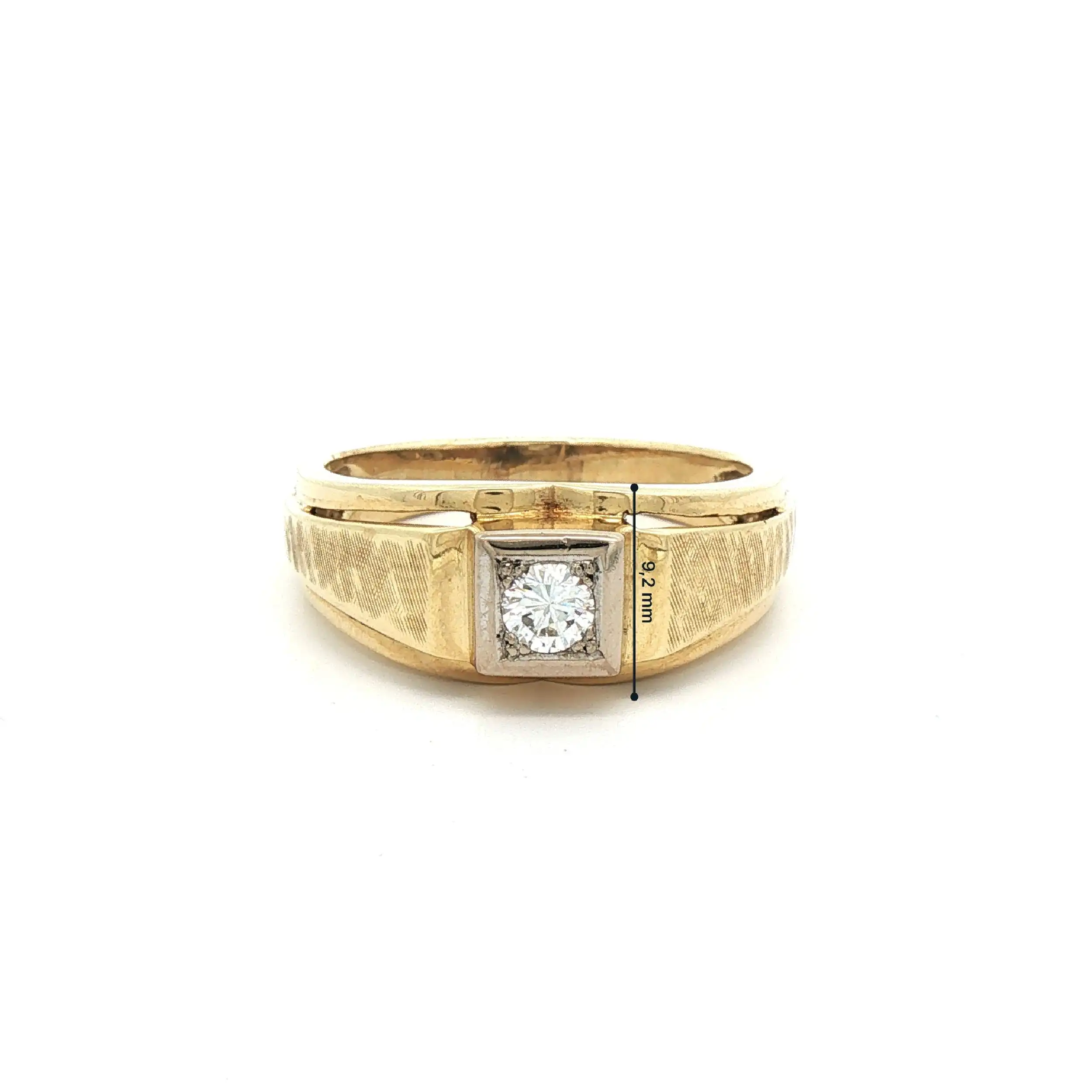 Herrenring Bicolor mit Brillant Herrenring Bicolor mit Brillant