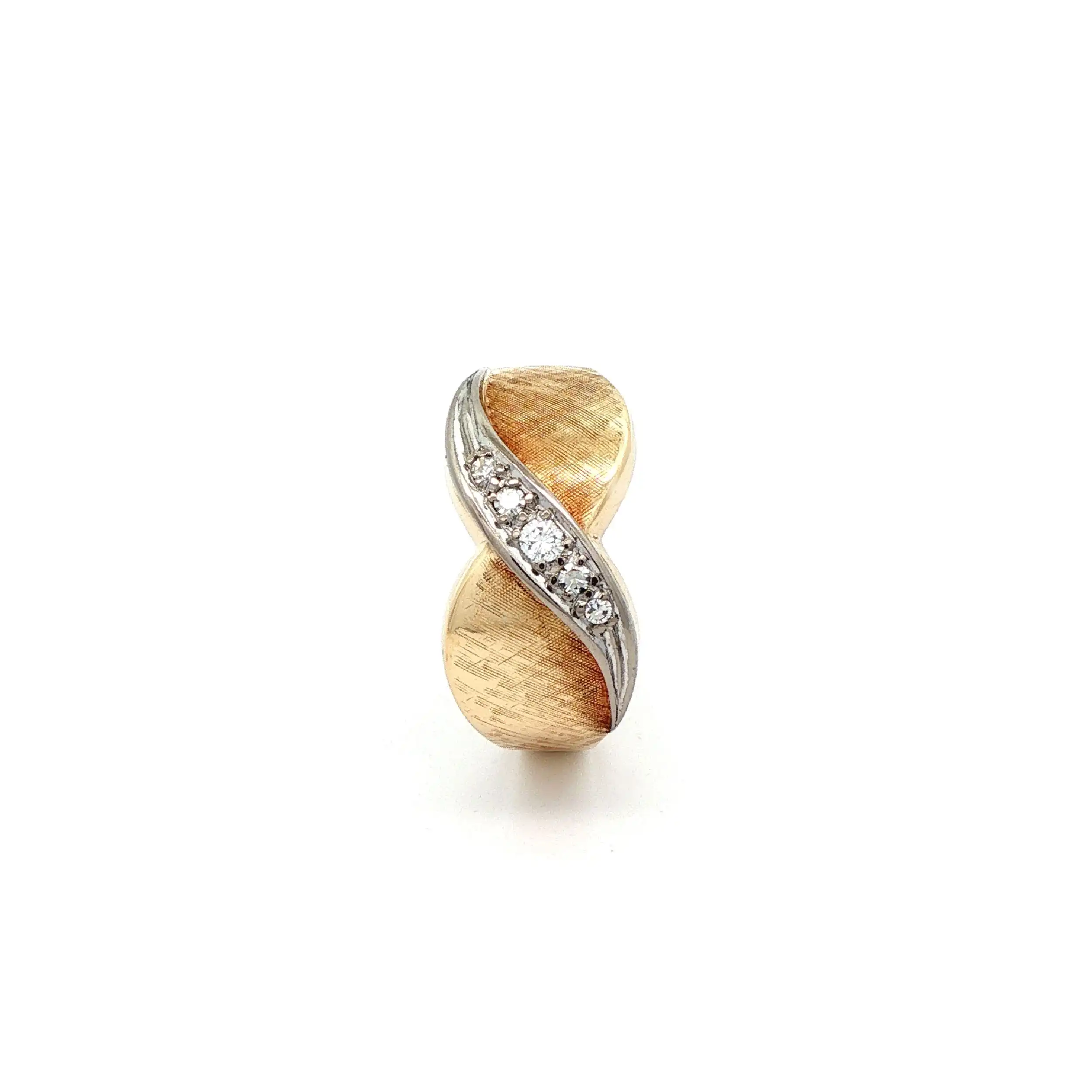 Ring Bicolor mit Brillanten und Diamanten