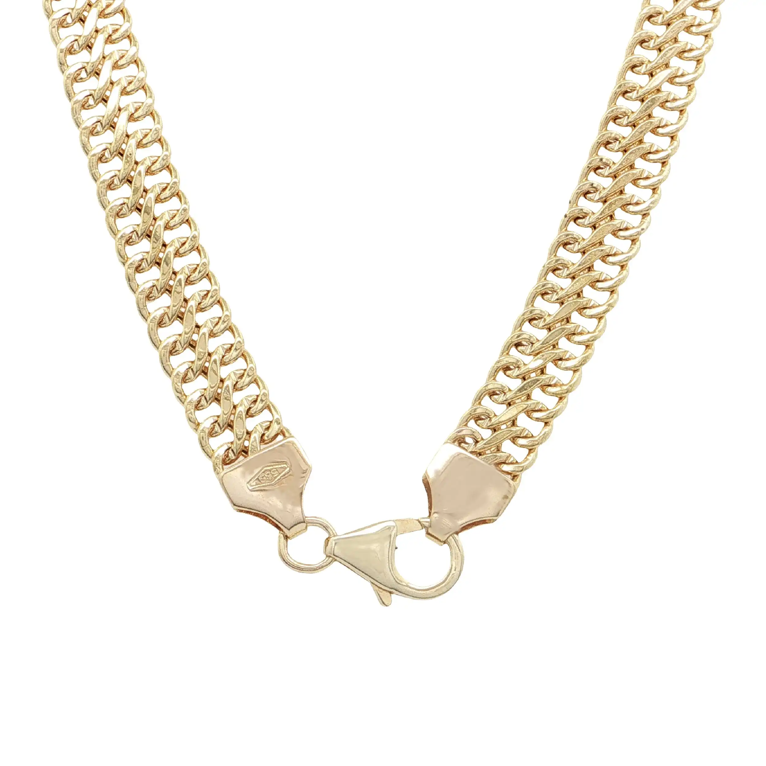 Doppelpanzerkette Gelbgold