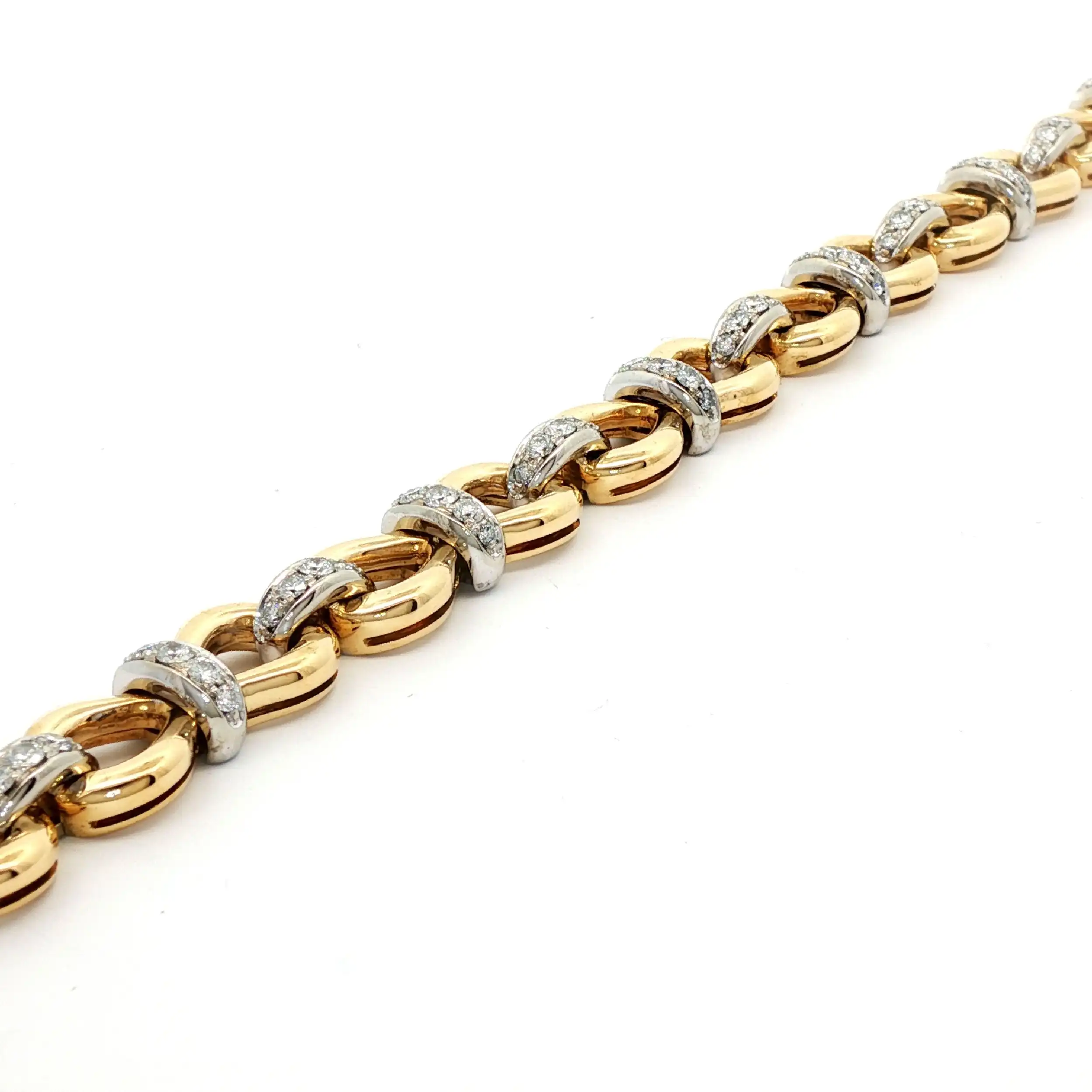 Armband Bicolor mit Brillanten Armband Bicolor mit Brillanten