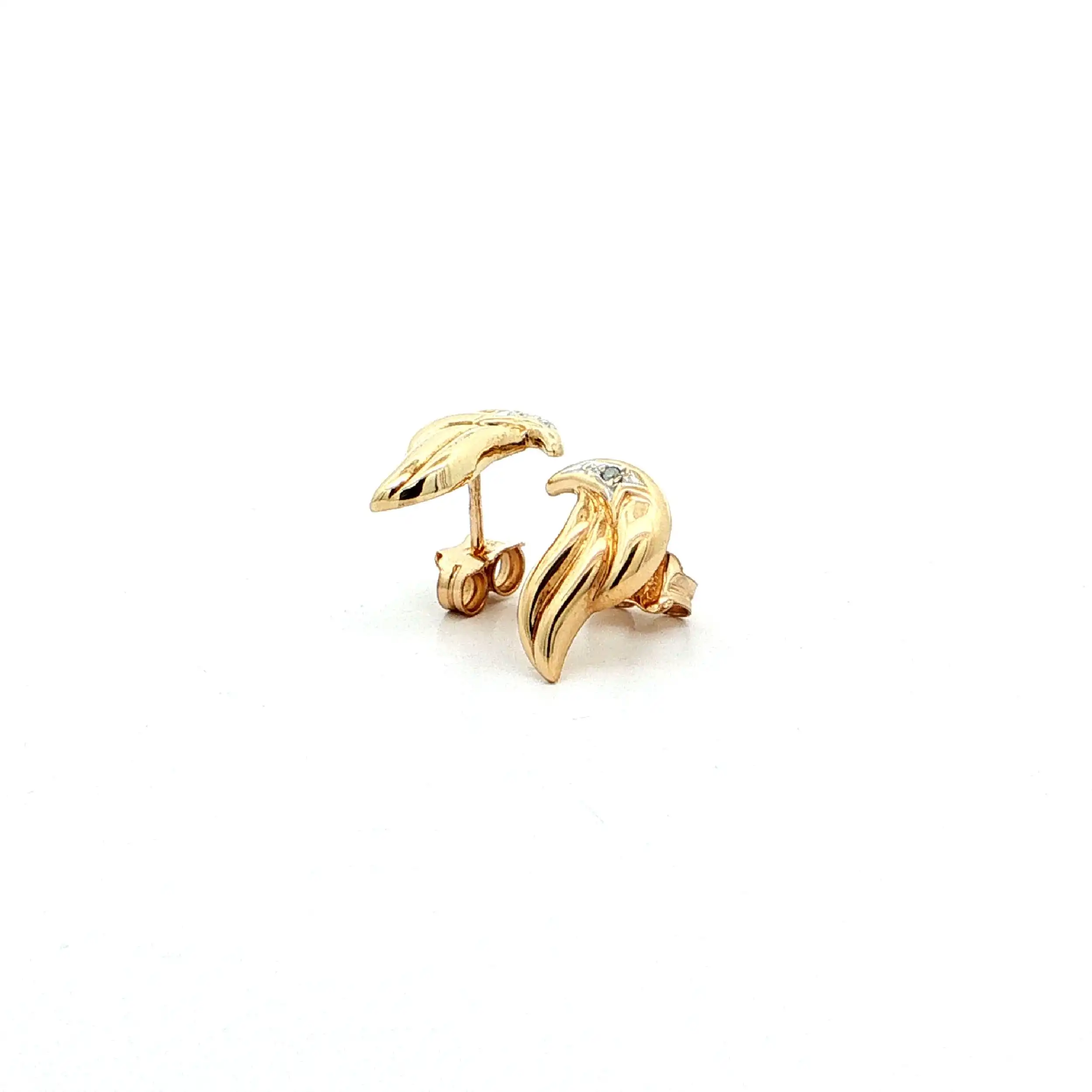 Ohrstecker Bicolor mit Diamanten