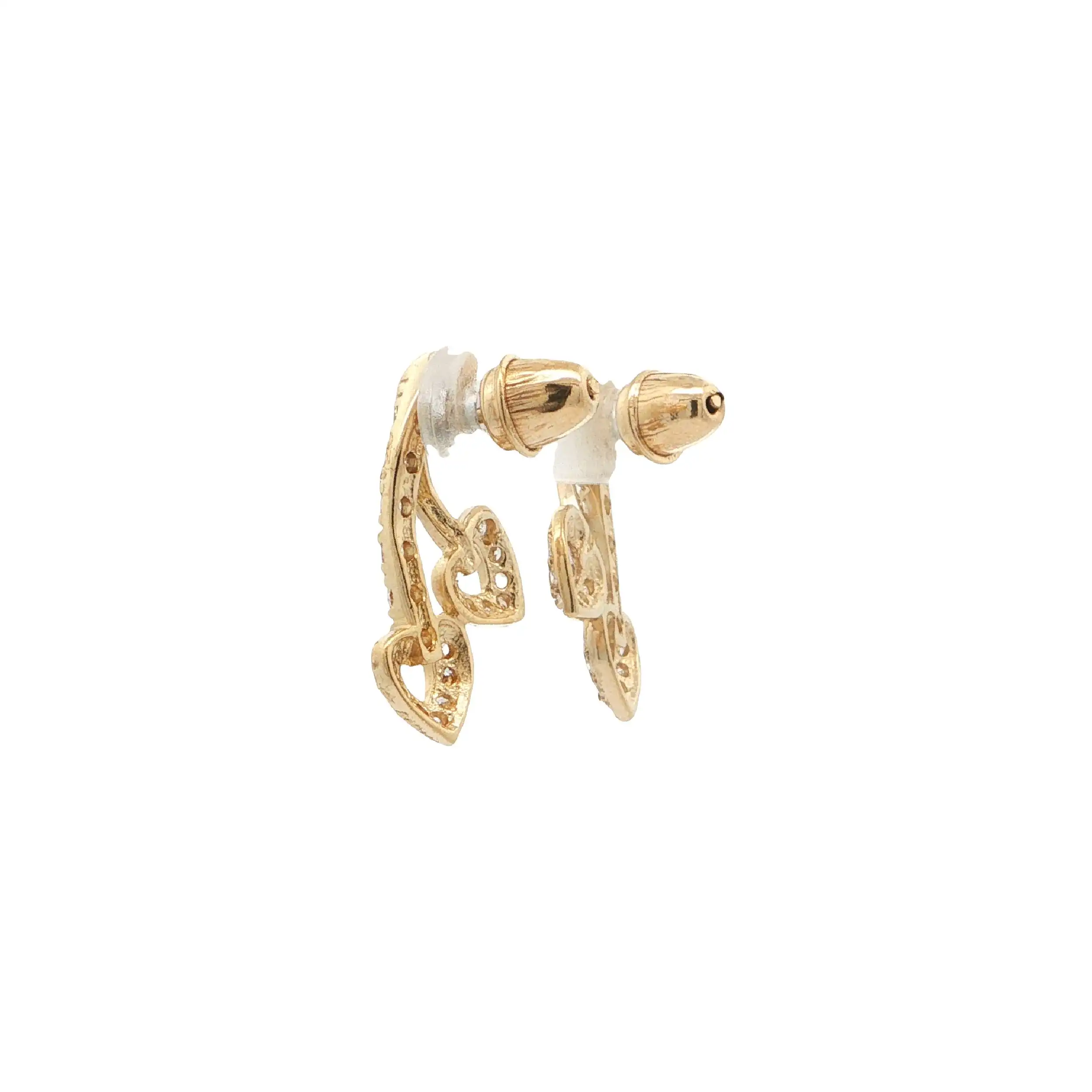Ohrstecker Bicolor mit Zirkonia Ohrstecker Bicolor mit Zirkonia