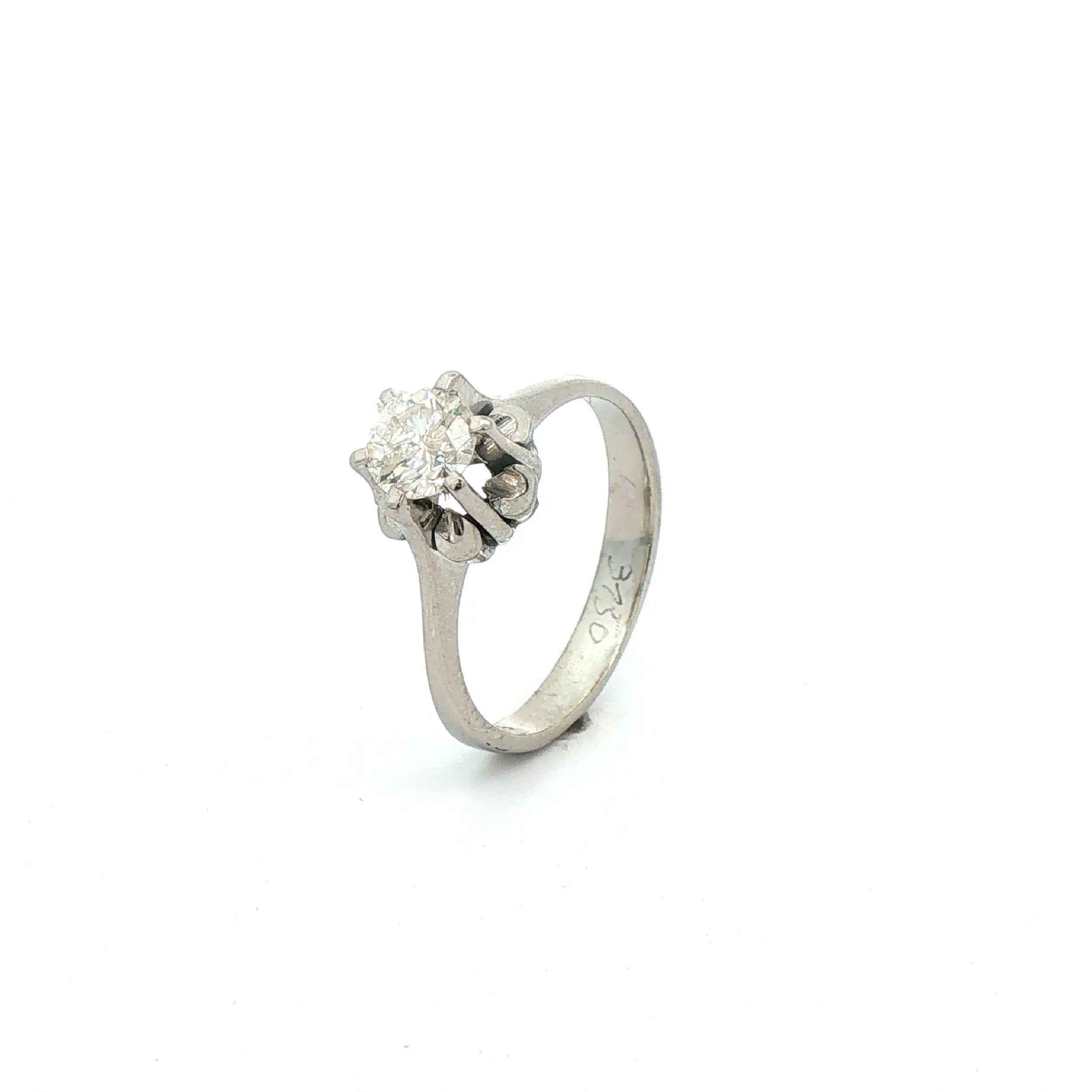 Ring Weißgold mit Brillant Ring Weißgold mit Brillant