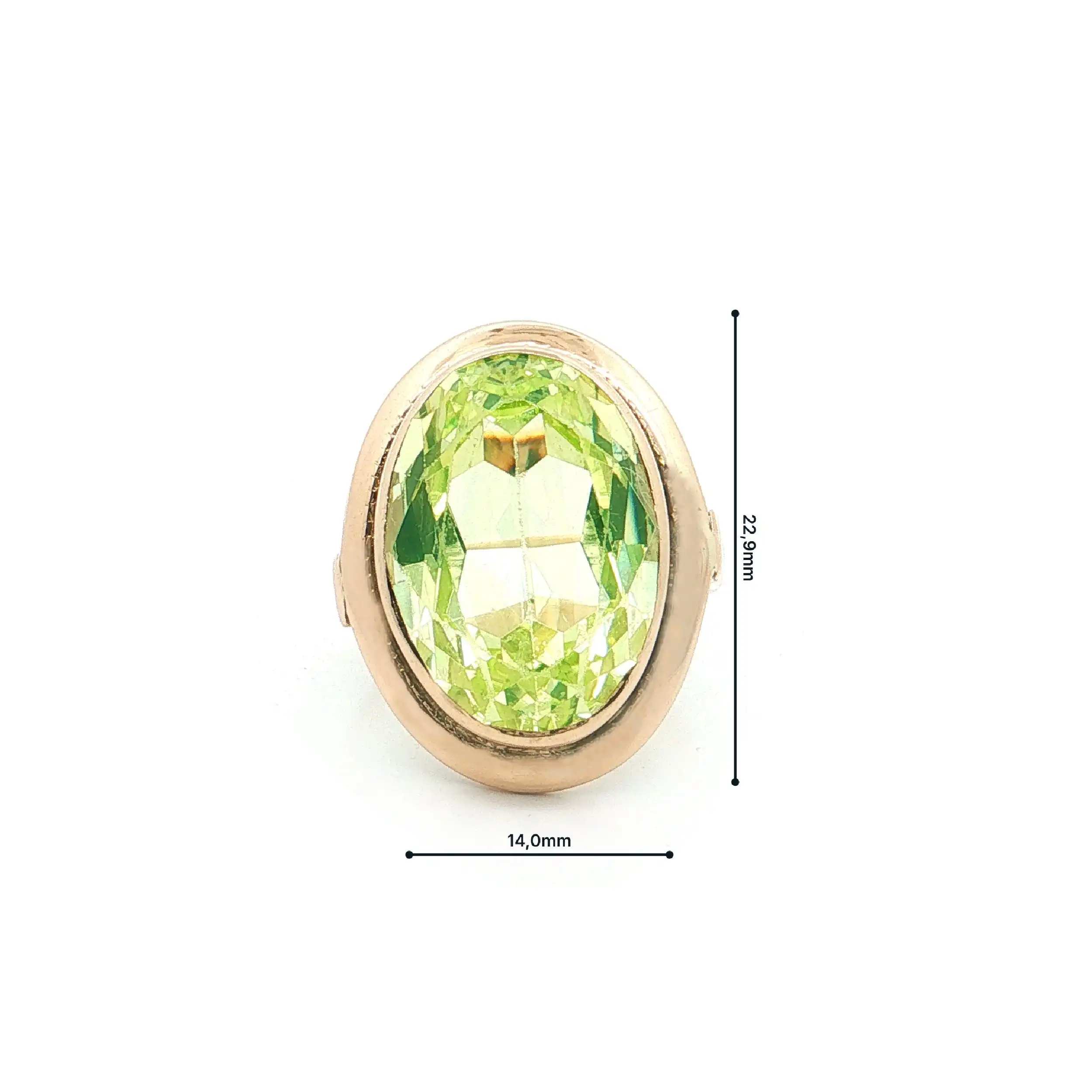 Ring Gelbgold mit synthetischem Spinell