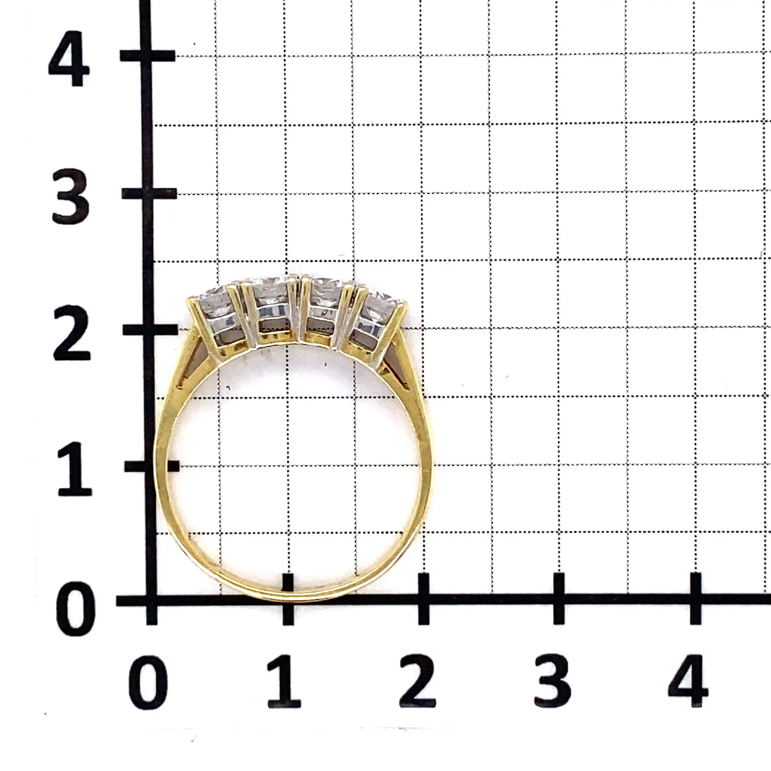 Ring Bicolor mit Brillanten, graviert mit 1,00ct