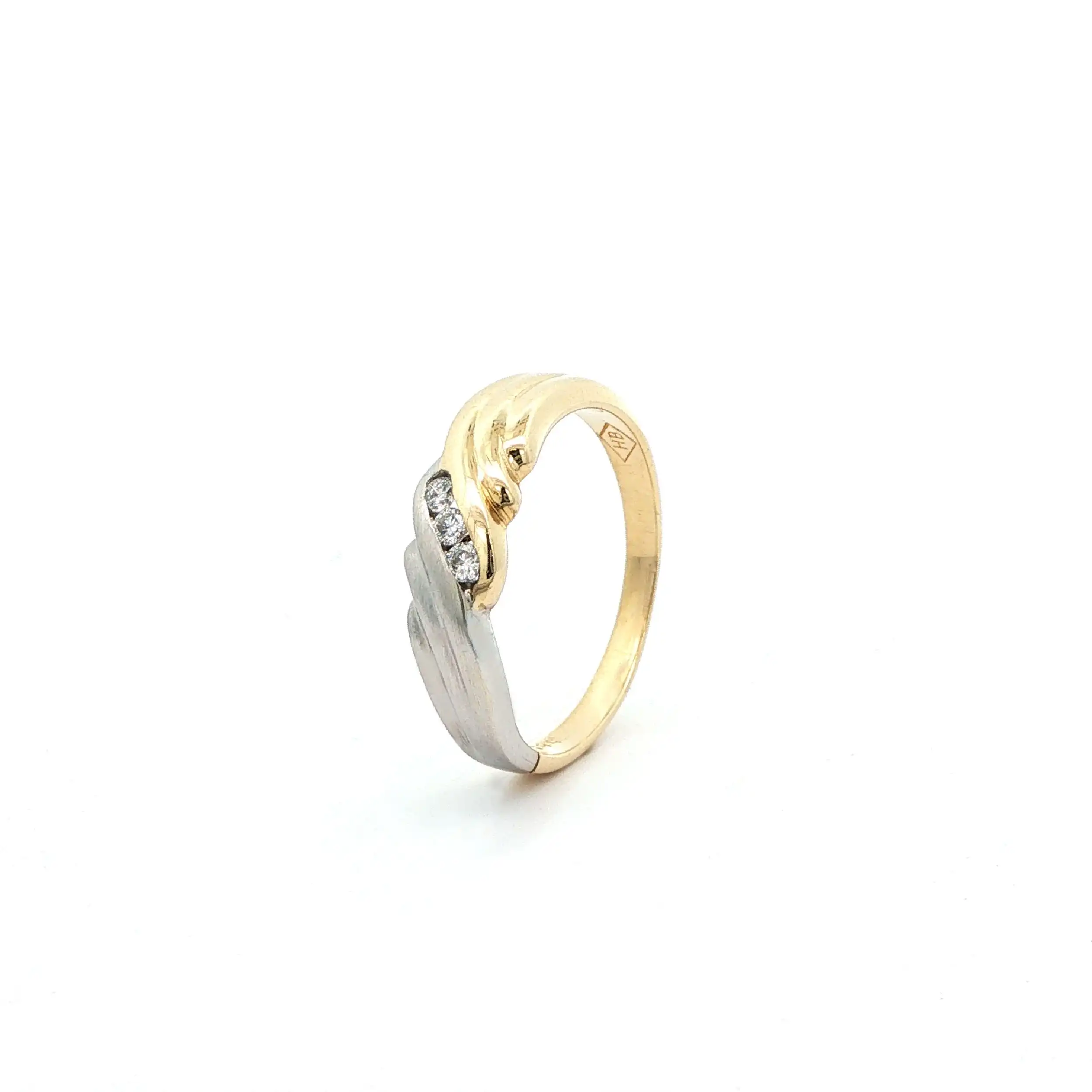 Ring Bicolor mit Brillanten Ring Bicolor mit Brillanten