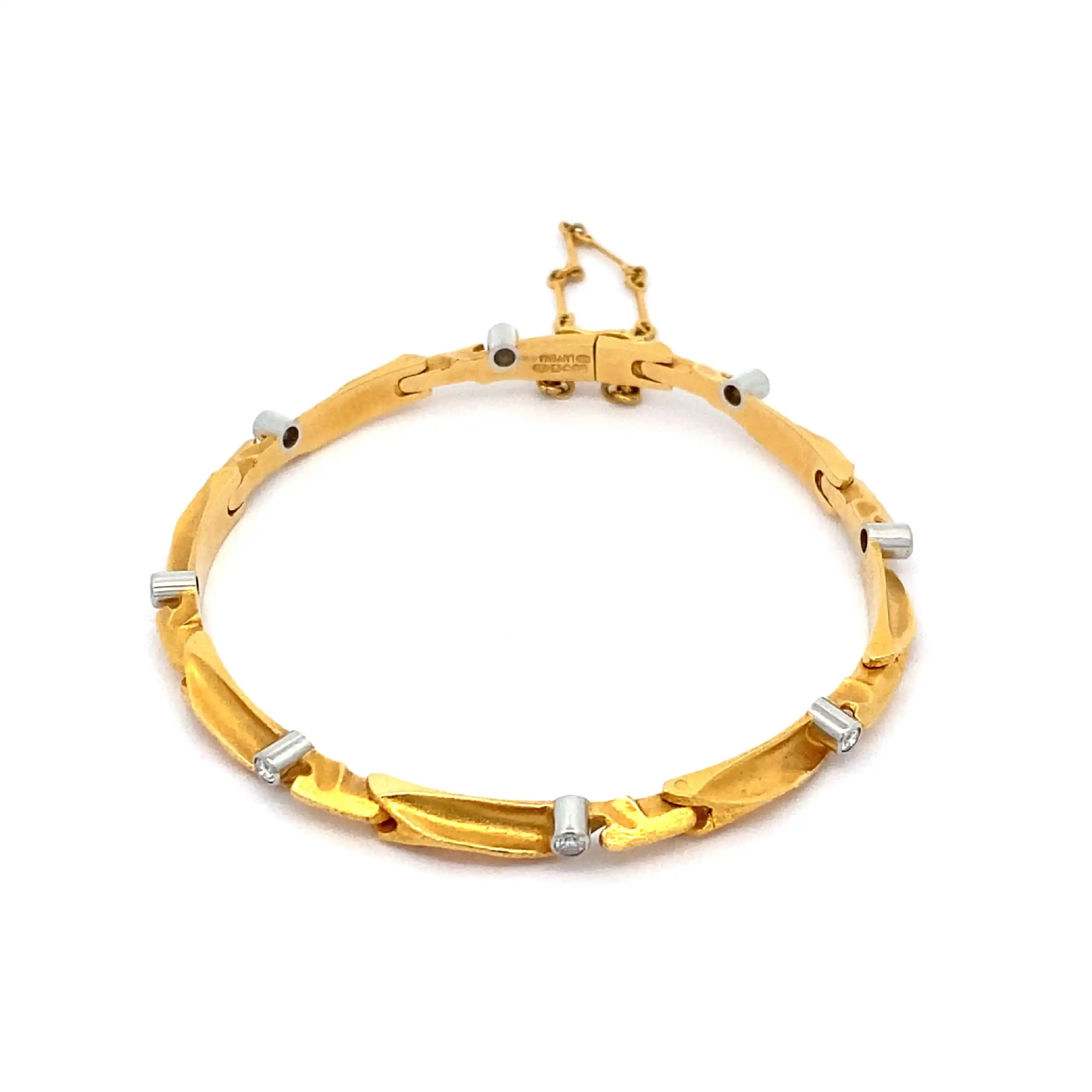 Armband Bicolor Lapponia H8 1985 Milchstraße mit Brillanten Armband Bicolor Lapponia H8 1985 Milchstraße mit Brillanten