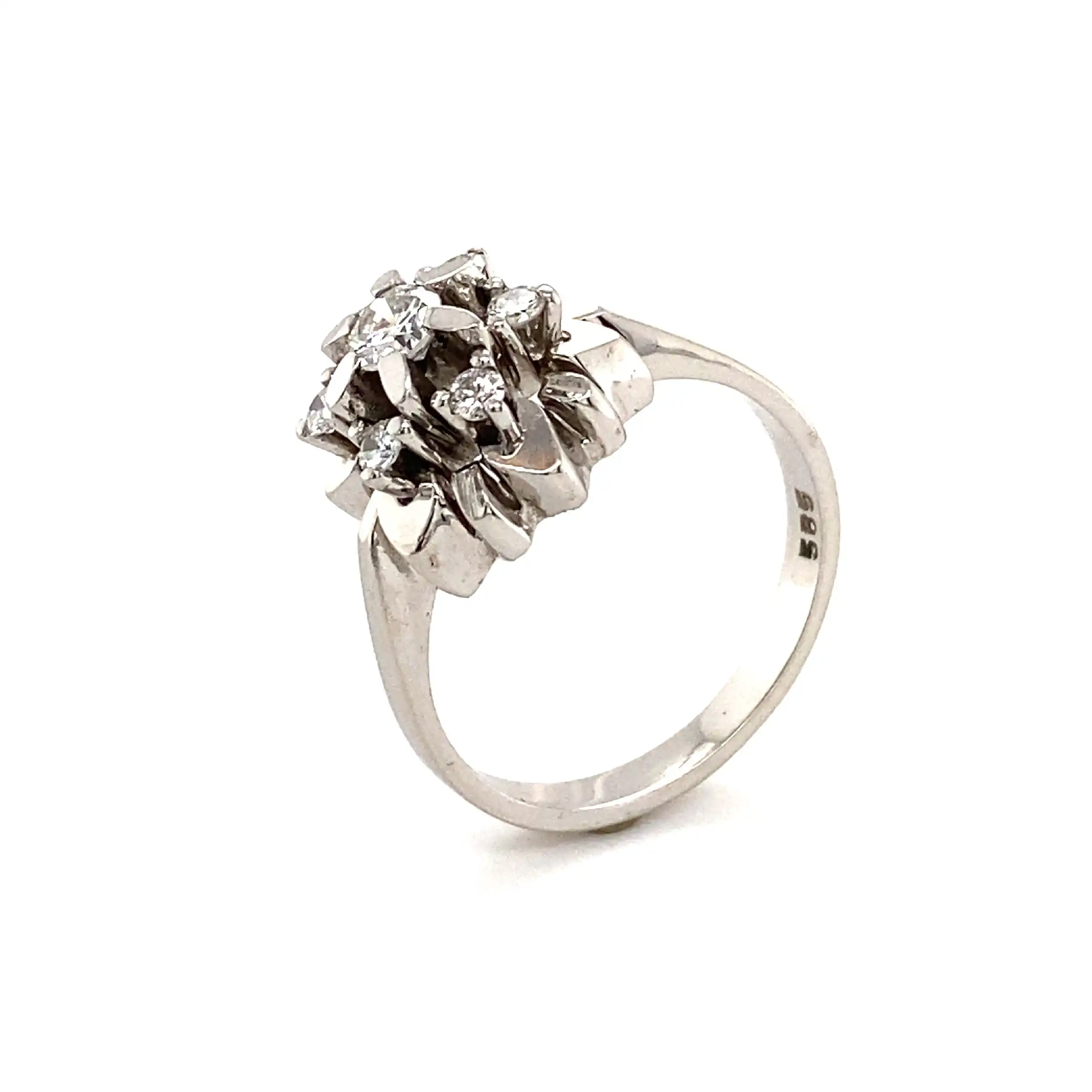 Ring Weißgold mit Brillanten Ring Weißgold mit Brillanten