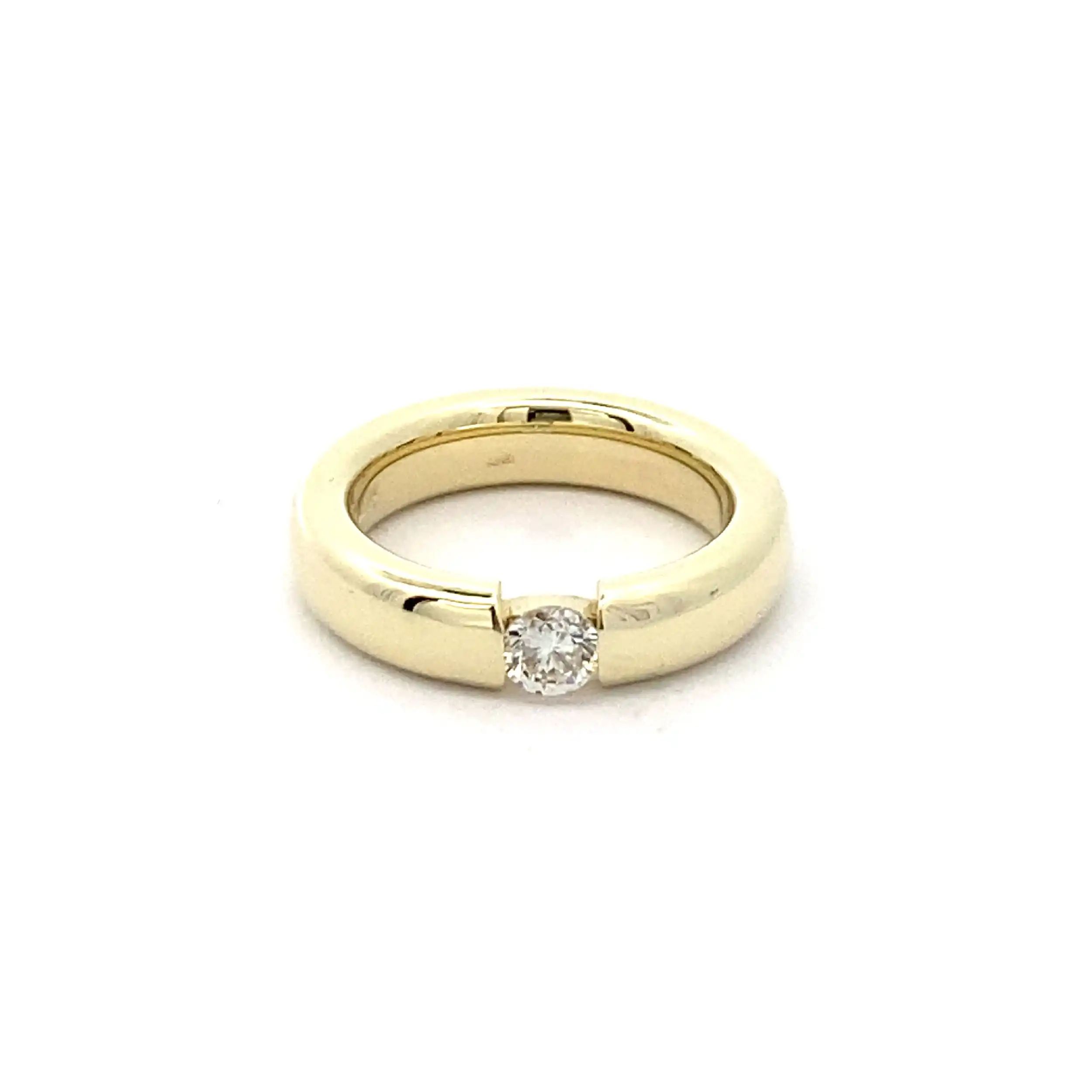 Spannring Gelbgold mit Brillant