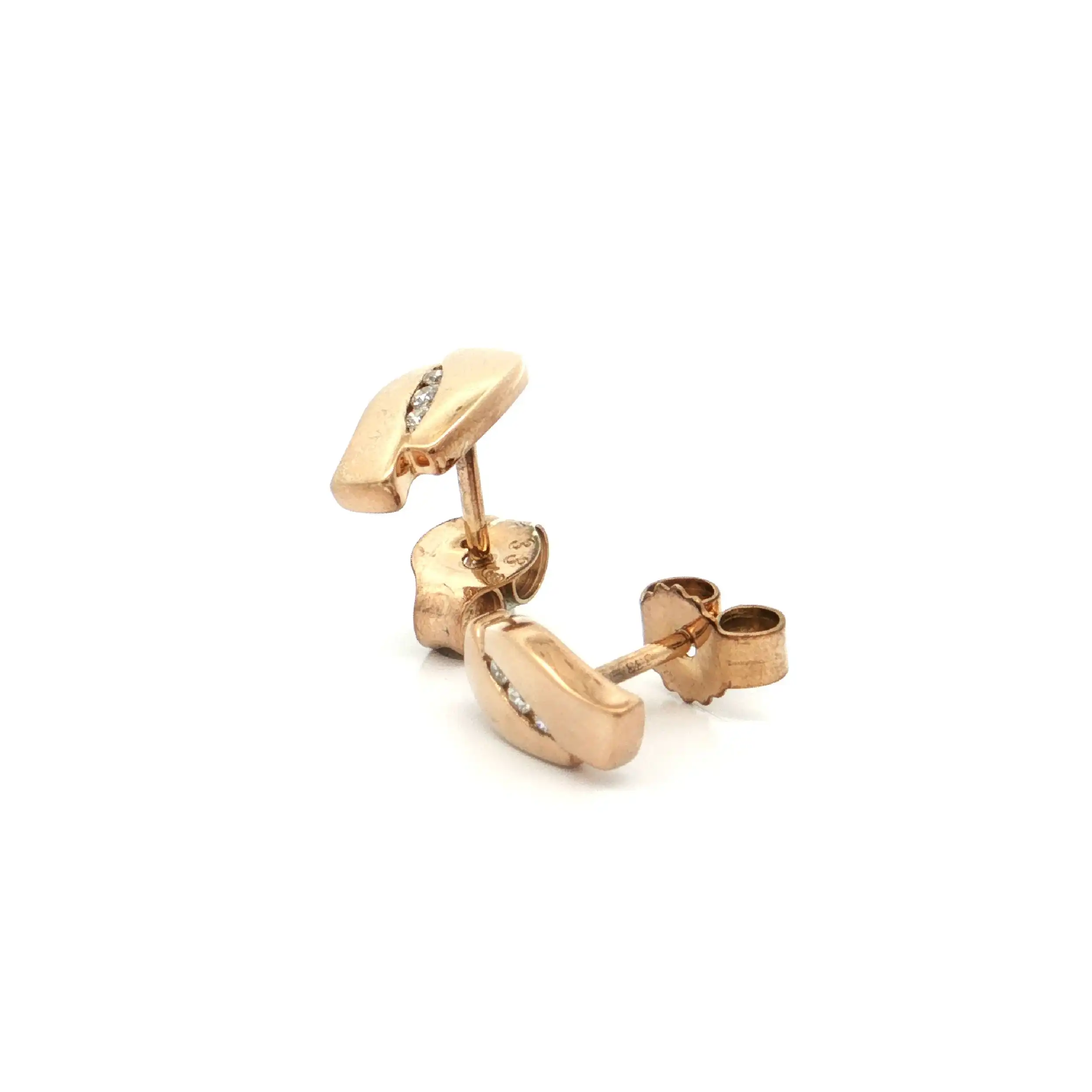Ohrstecker Gelbgold mit Zirkonia