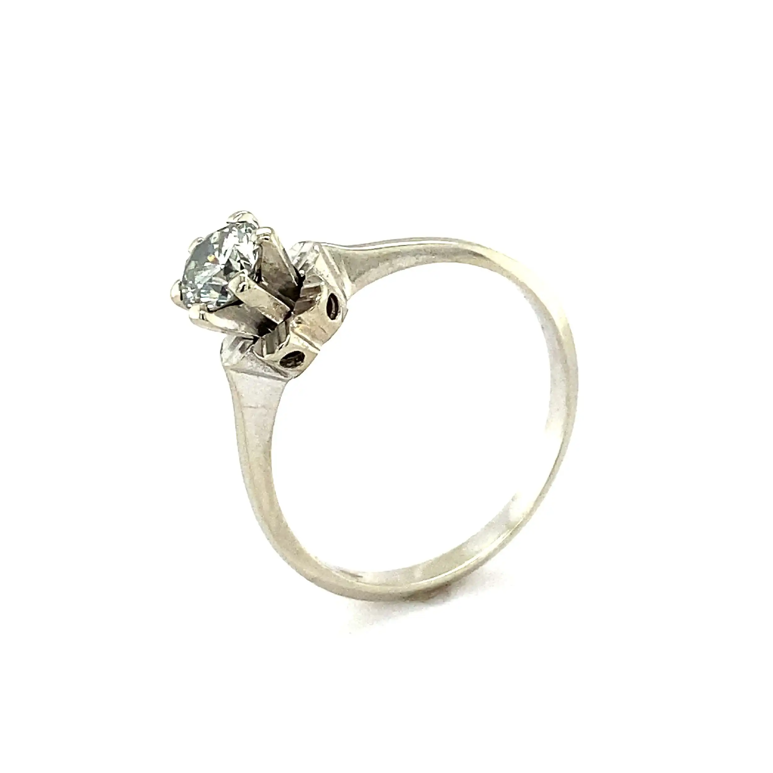 Ring Weißgold mit Brillant Ring Weißgold mit Brillant