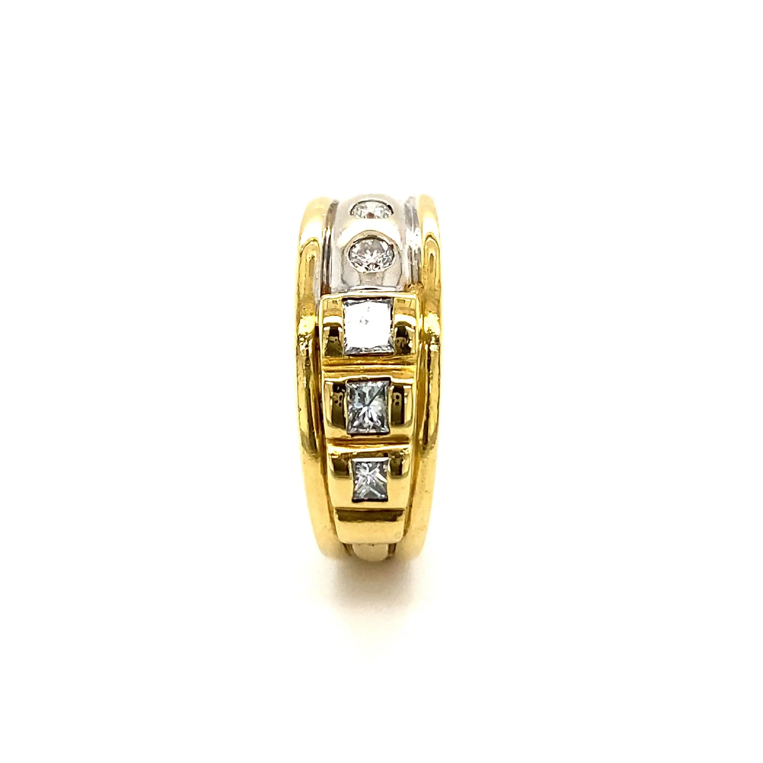 Ring Bicolor mit Brillanten Ring Bicolor mit Brillanten