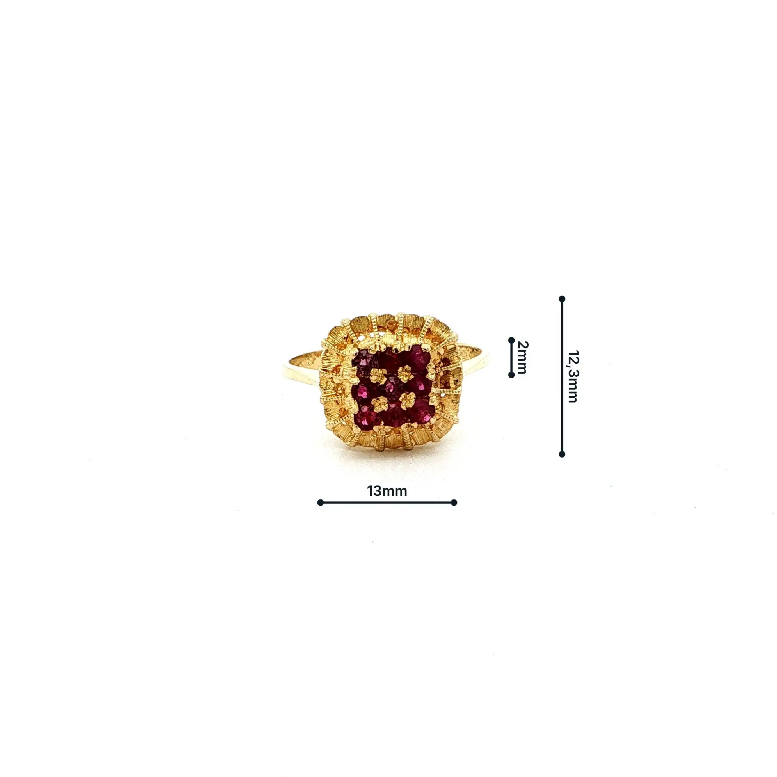 Ring Gelbgold mit Rubinen Ring Gelbgold mit Rubinen