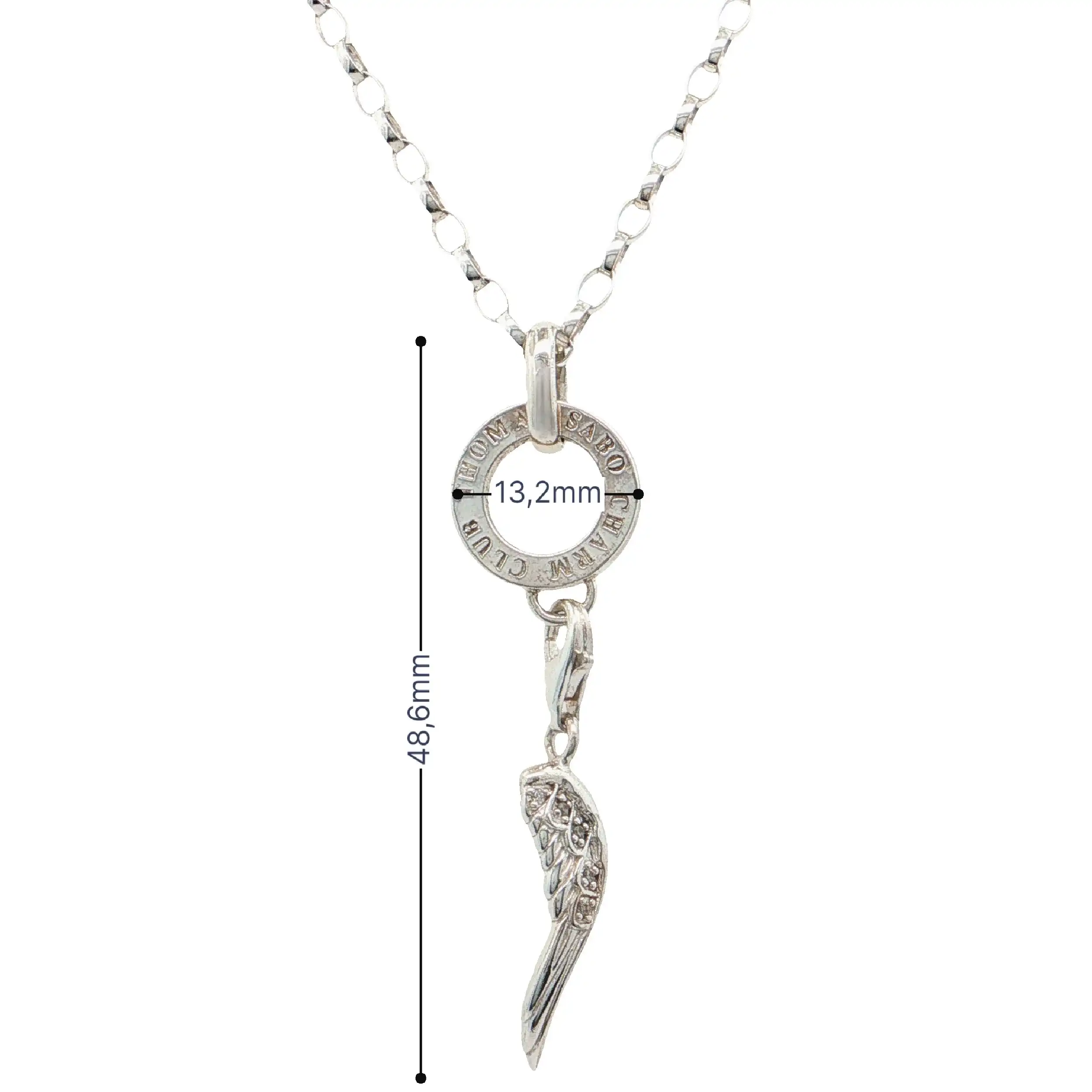 Kette Silber mit Anhänger mit Flügel "Thomas Sabo" Kette Silber mit Anhänger mit Flügel "Thomas Sabo"