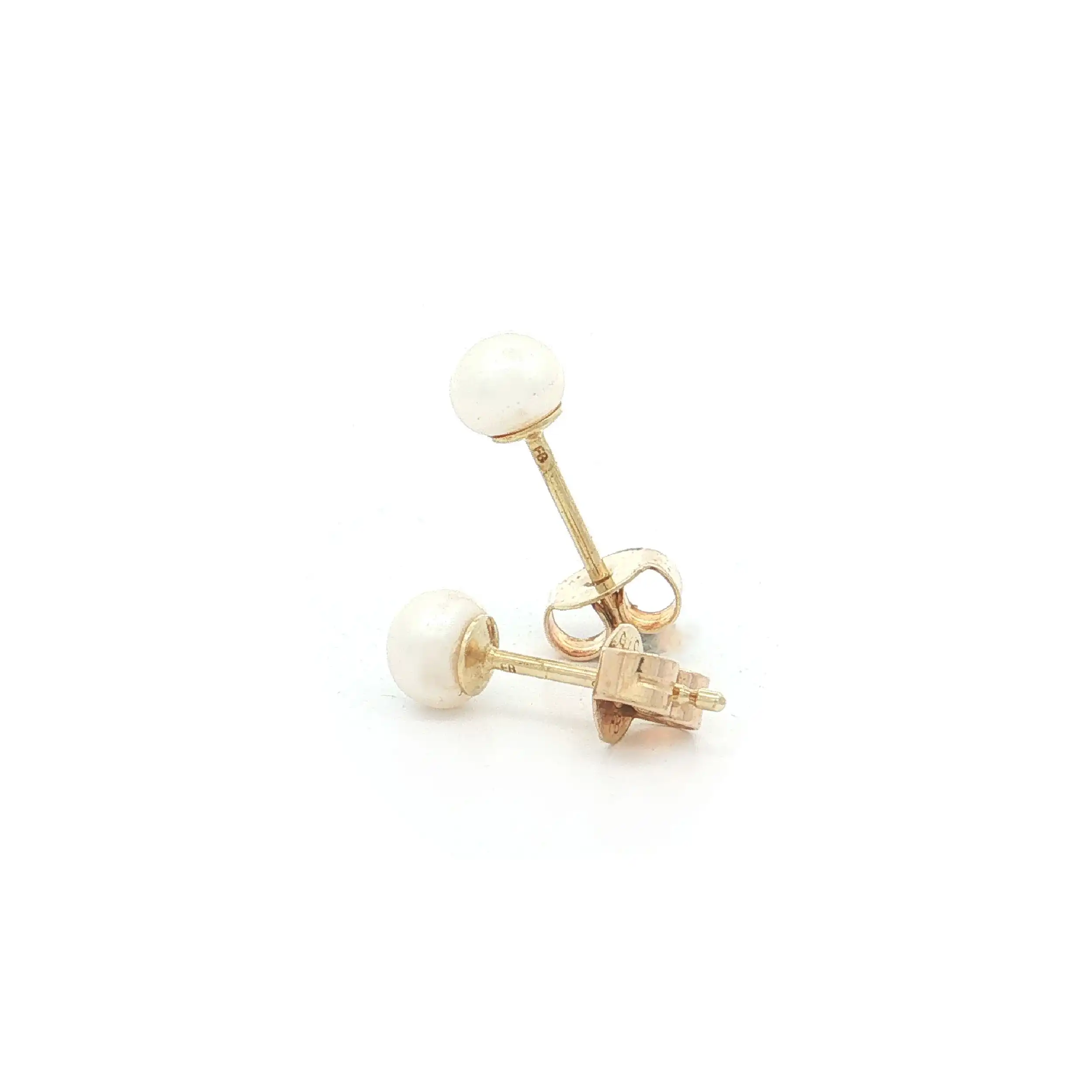 Ohrstecker Gelbgold mit Perle