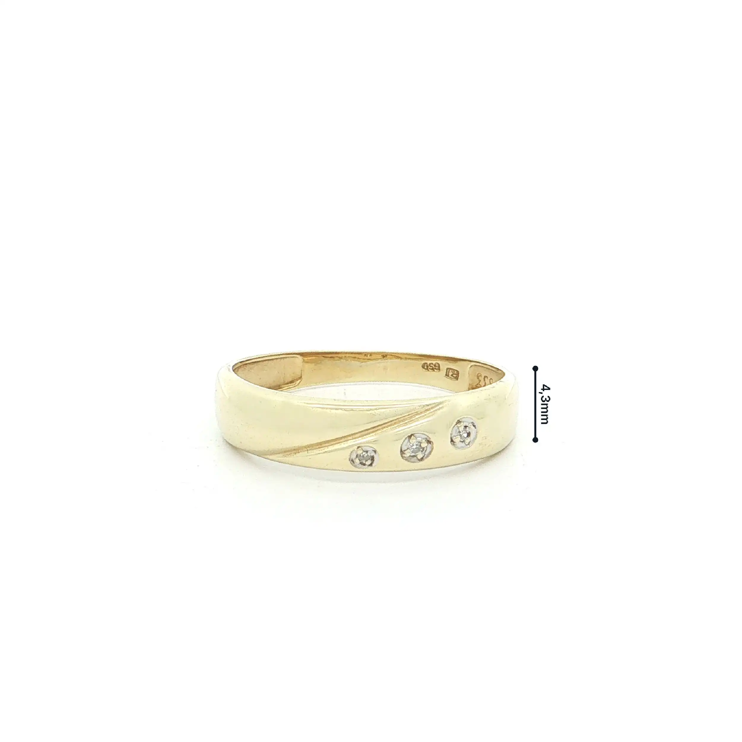 Ring Gelbgold mit Diamanten Ring Gelbgold mit Diamanten