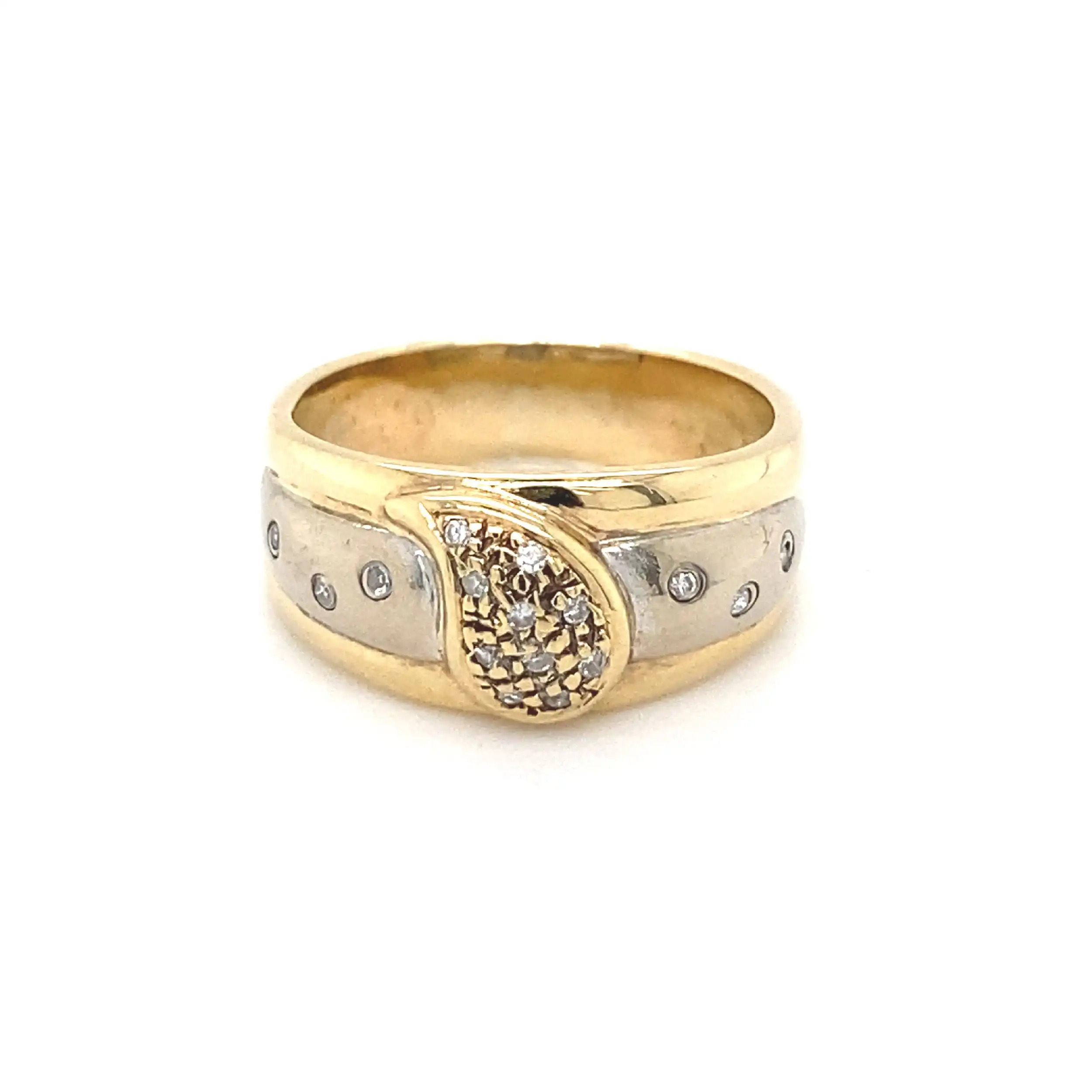 Ring Bicolor mit Diamanten