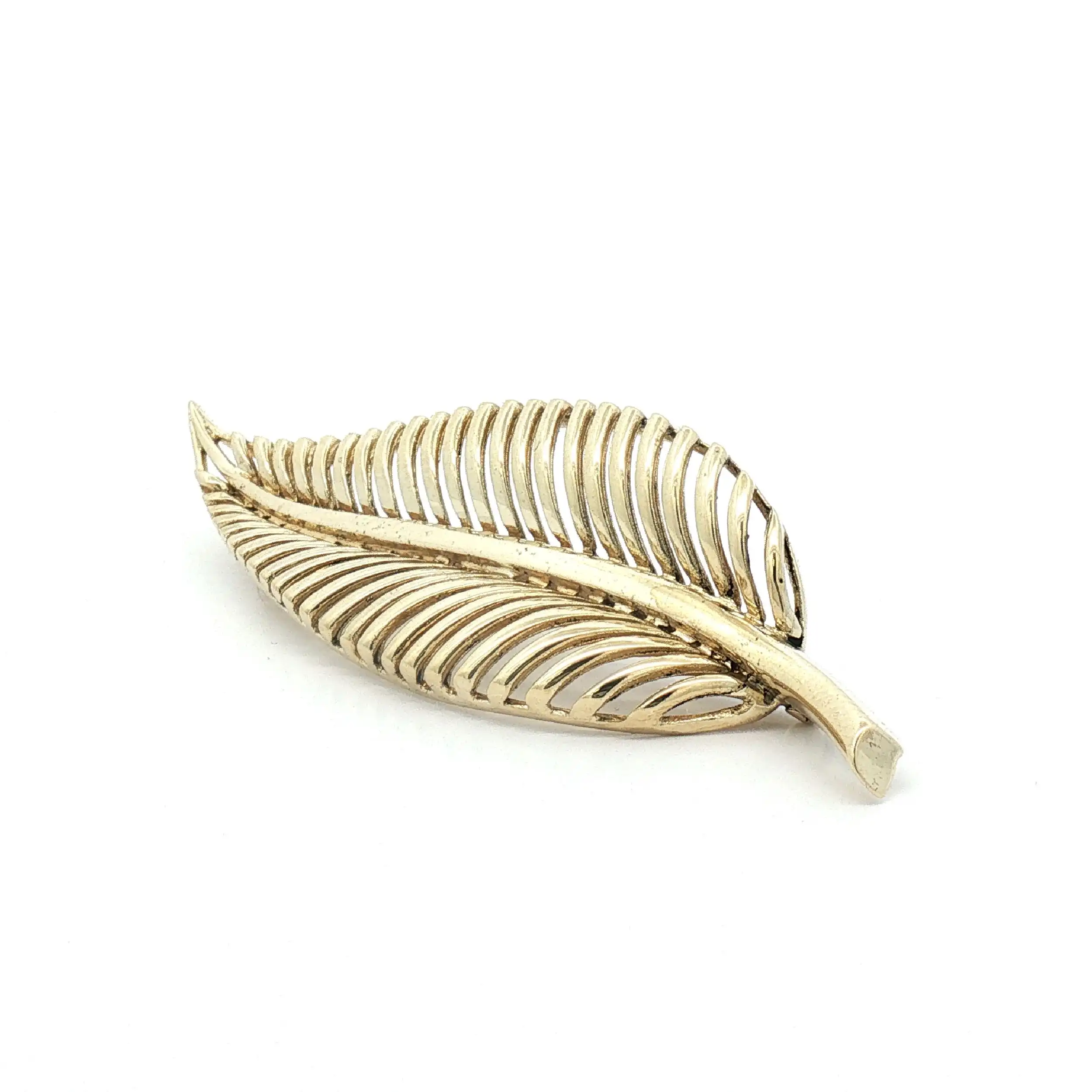 Brosche Gelbgold Blatt Brosche Gelbgold Blatt
