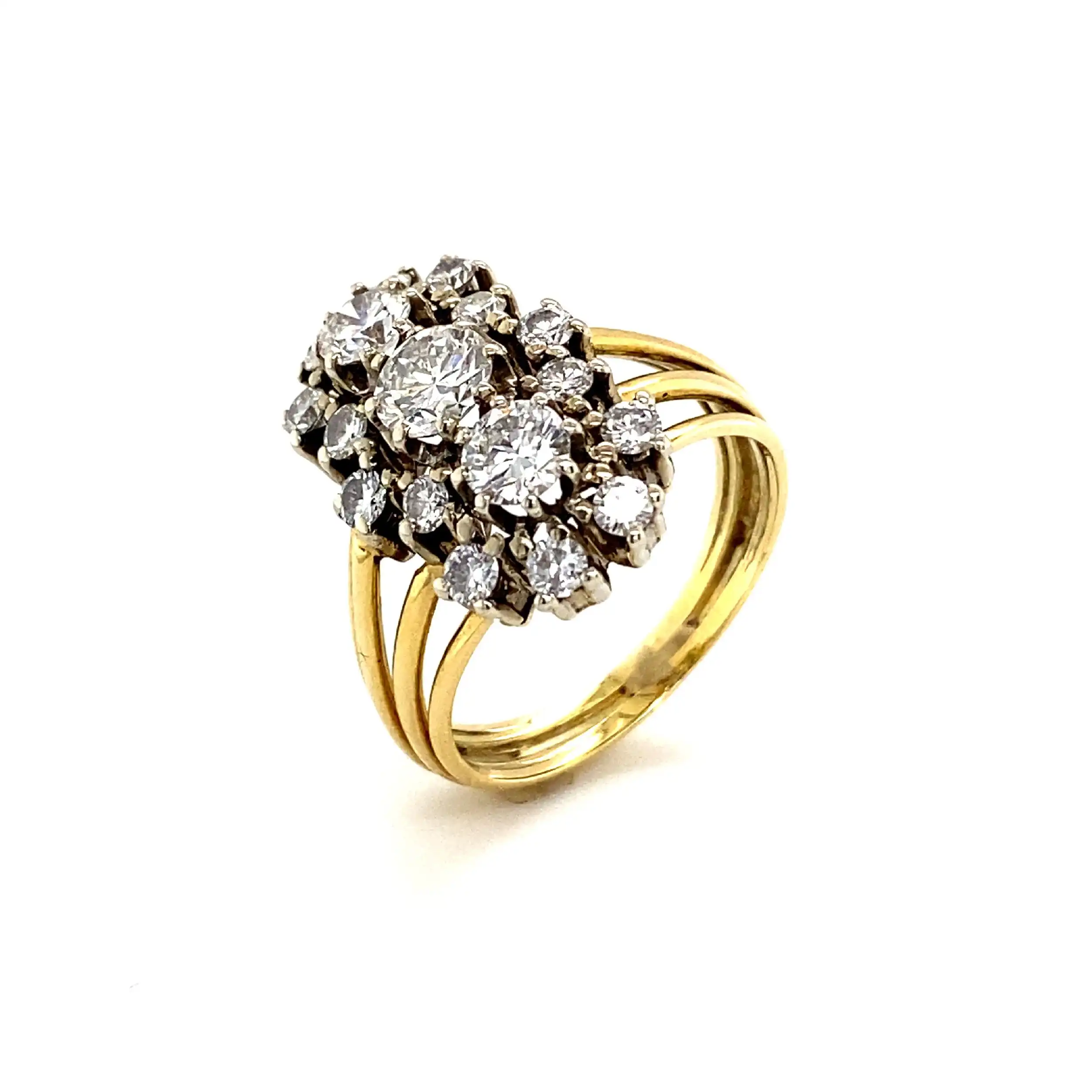 Ring Bicolor mit Brillanten Ring Bicolor mit Brillanten