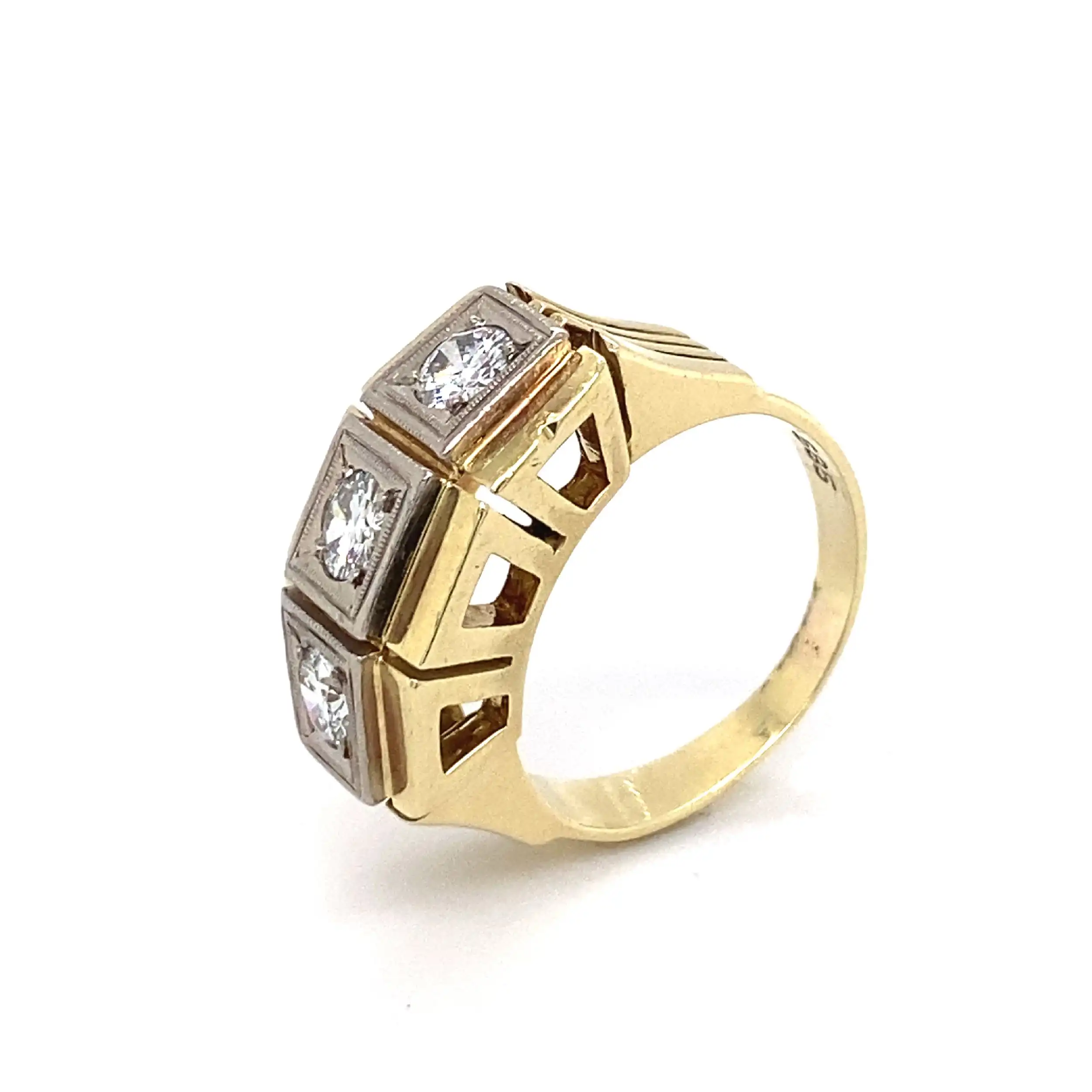 Ring Bicolor mit Brillanten Ring Bicolor mit Brillanten