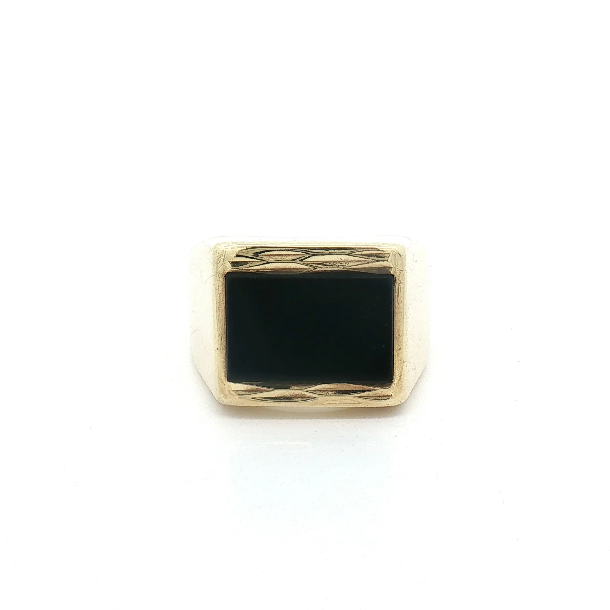Ring Gelbgold mit Onyx