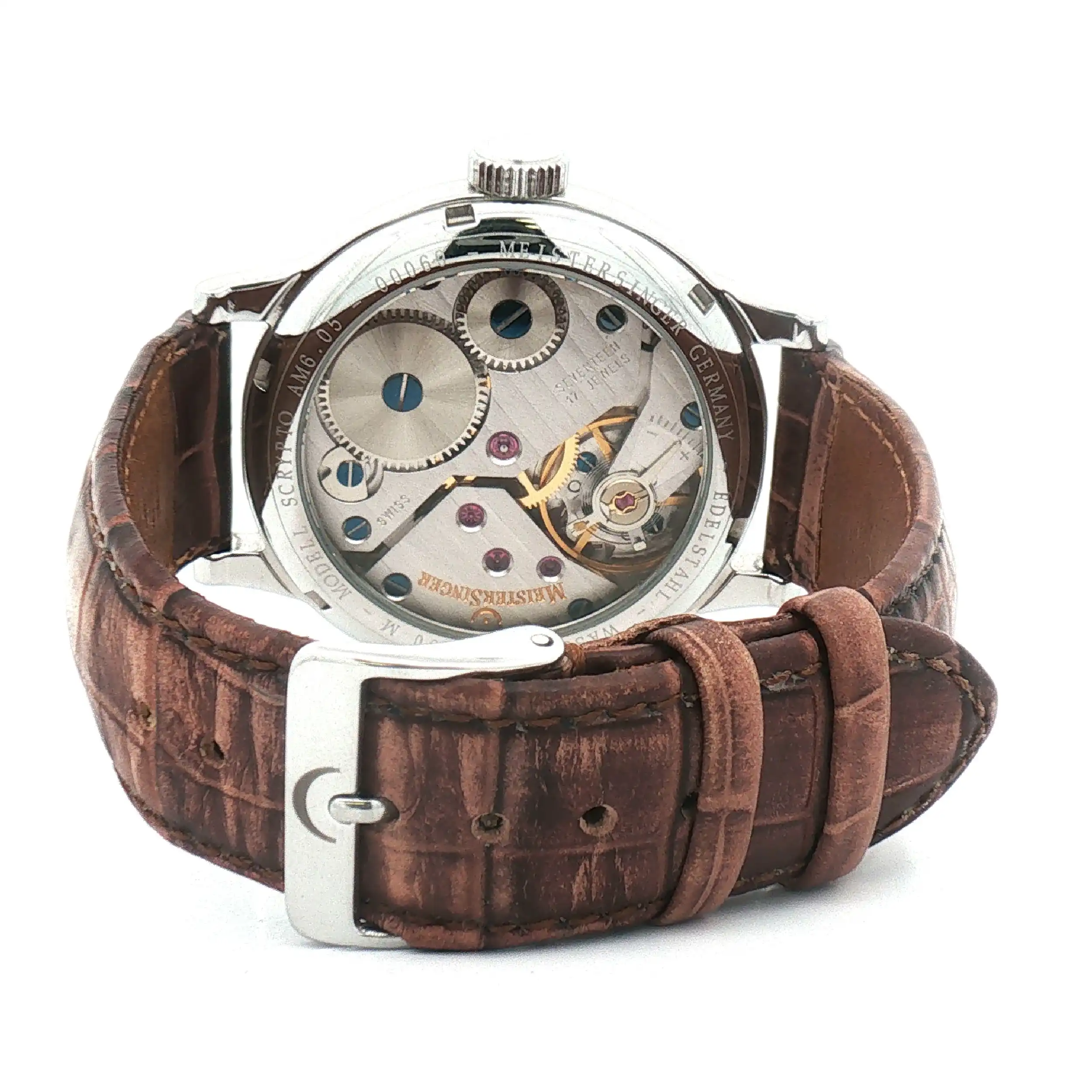 Herrenuhr MeisterSinger Jaaro Scrypto Handaufzug