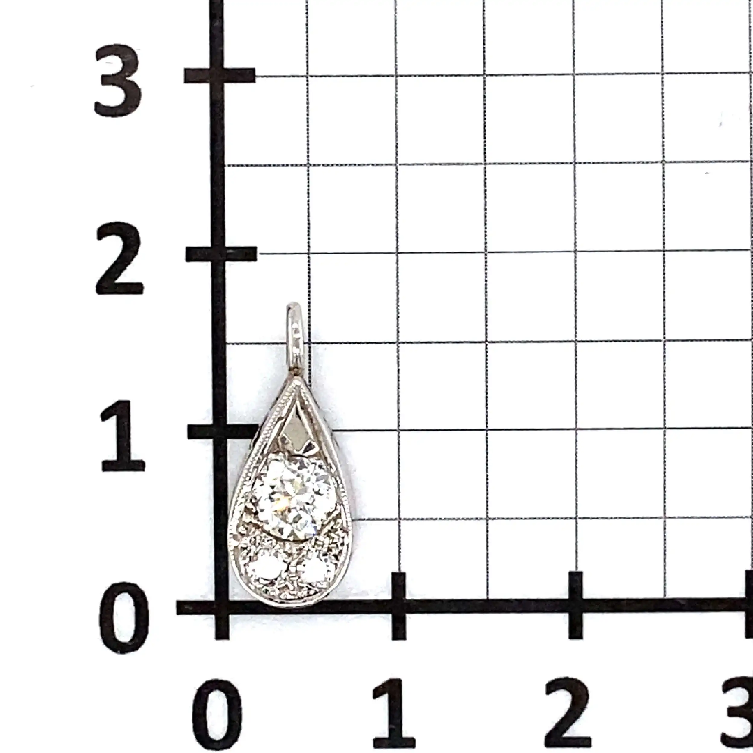 Anhänger Weißgold mit Brillanten Art - Deco Anhänger Weißgold mit Brillanten Art - Deco