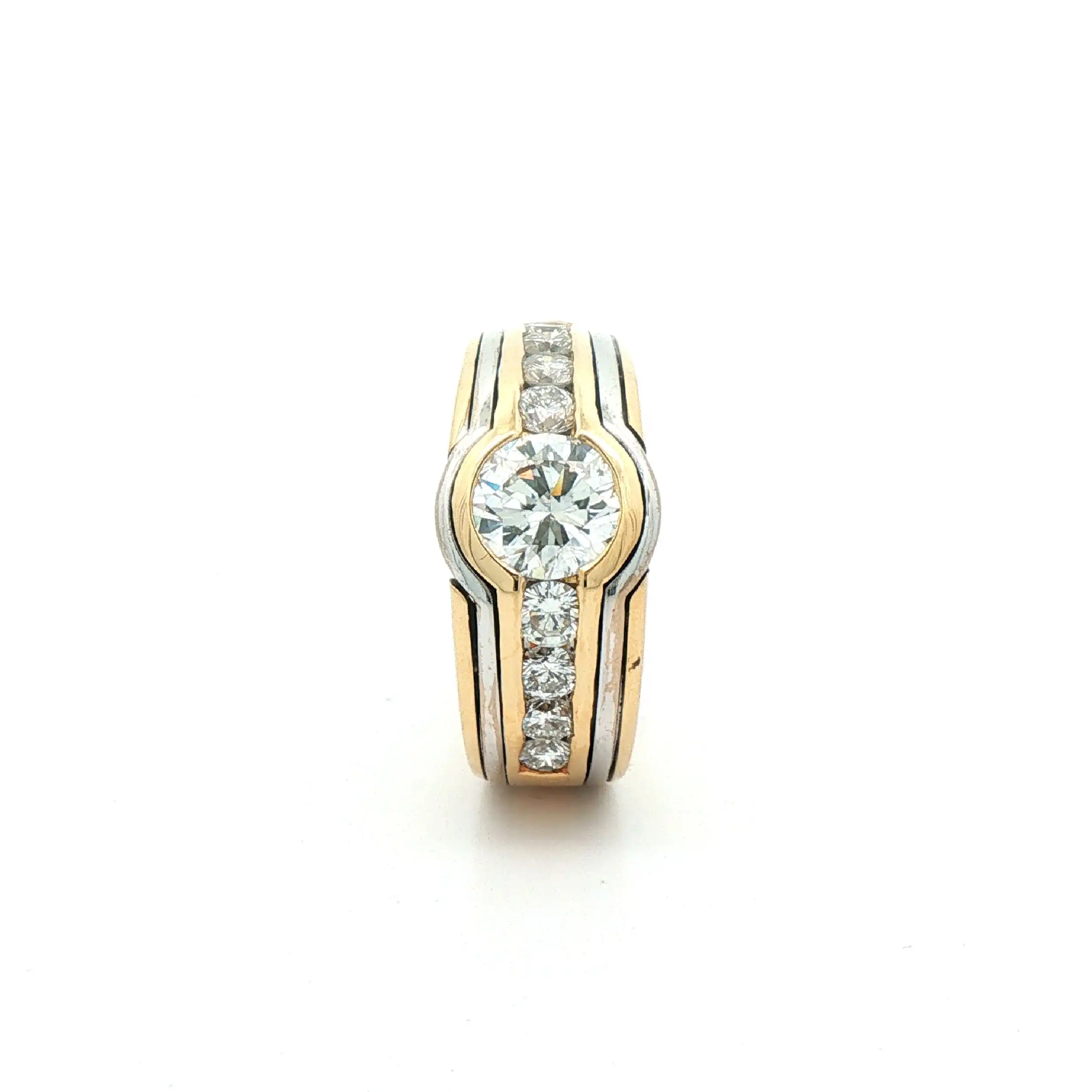 Ring Bicolor mit Brillanten