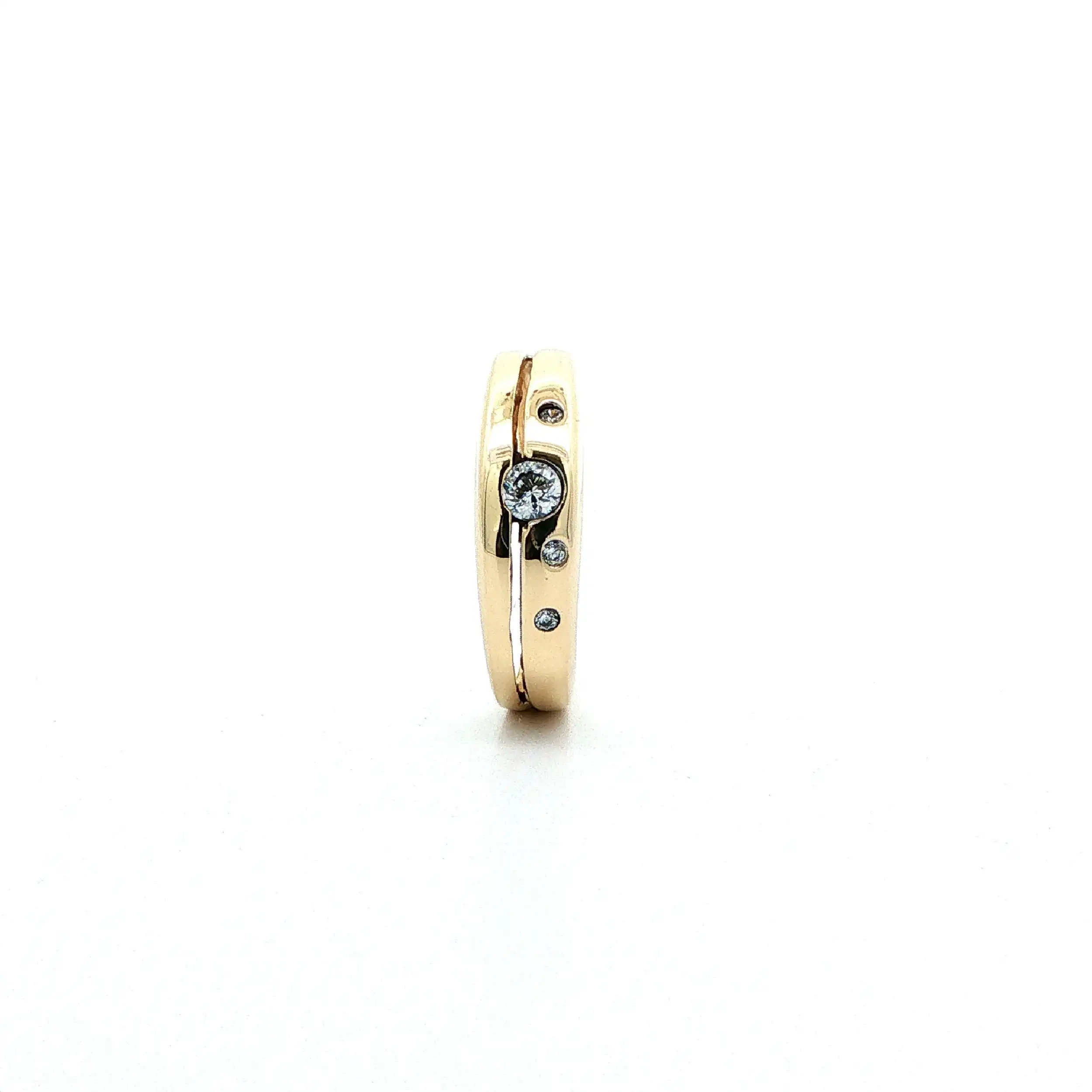 Ring Gelbgold mit Zirkonia Ring Gelbgold mit Zirkonia