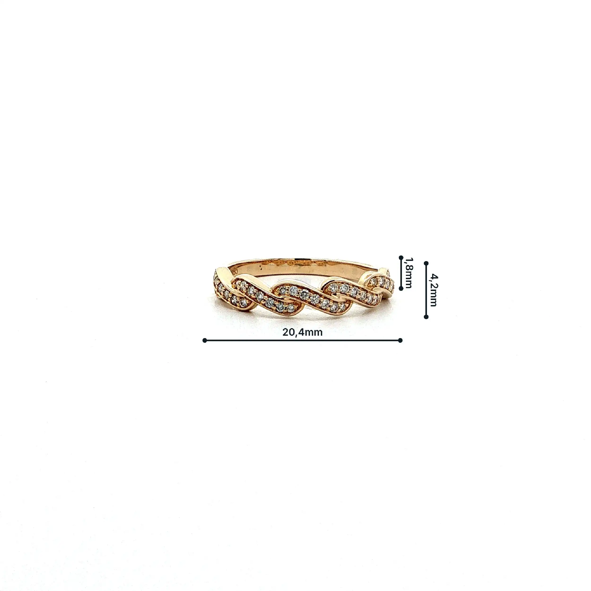 Ring Gelbgold mit Brillanten