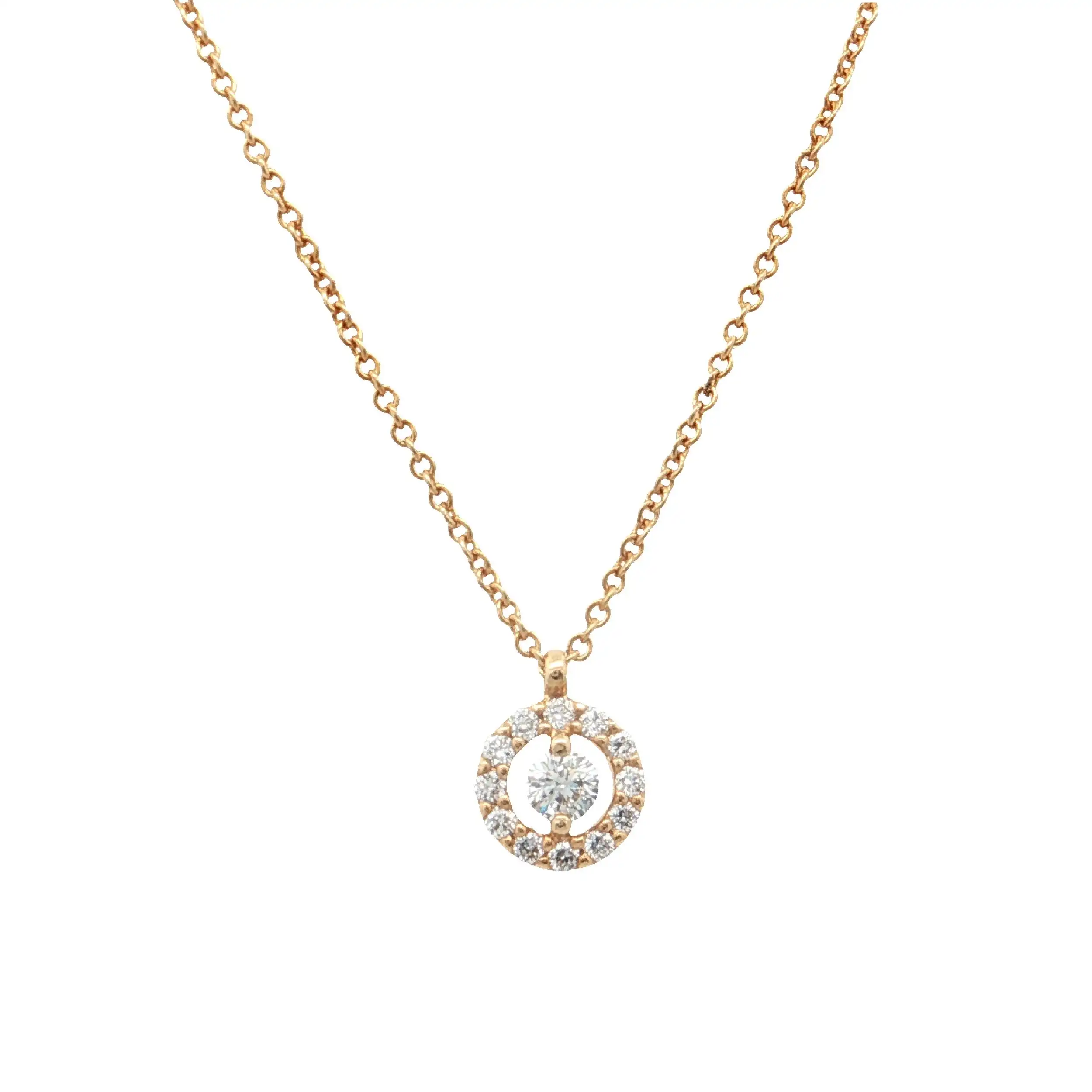 Ankercollier Gelbgold mit Brillanten Ankercollier Gelbgold mit Brillanten