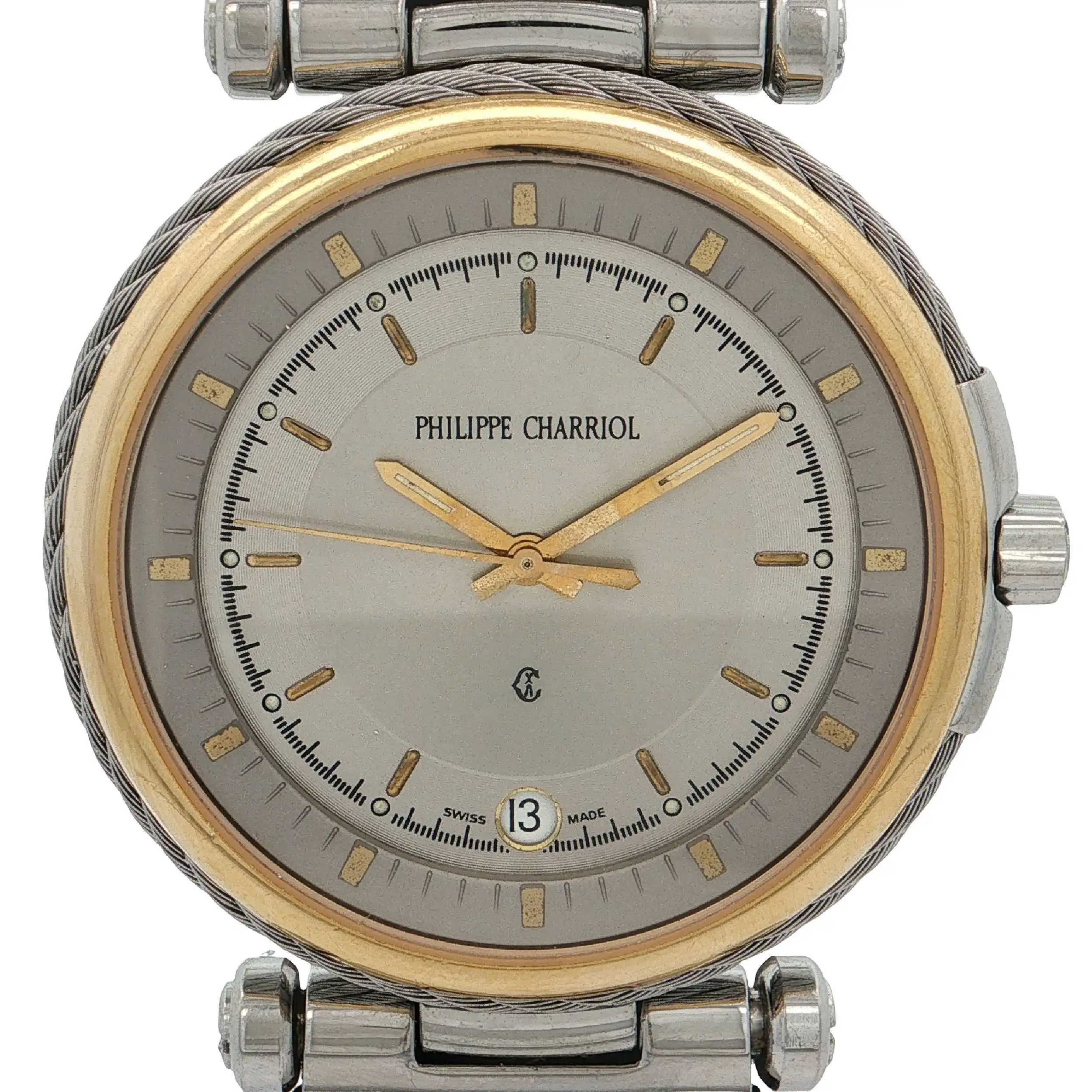 Herrenuhr Philippe Charriol mit Ersatzarmbändern