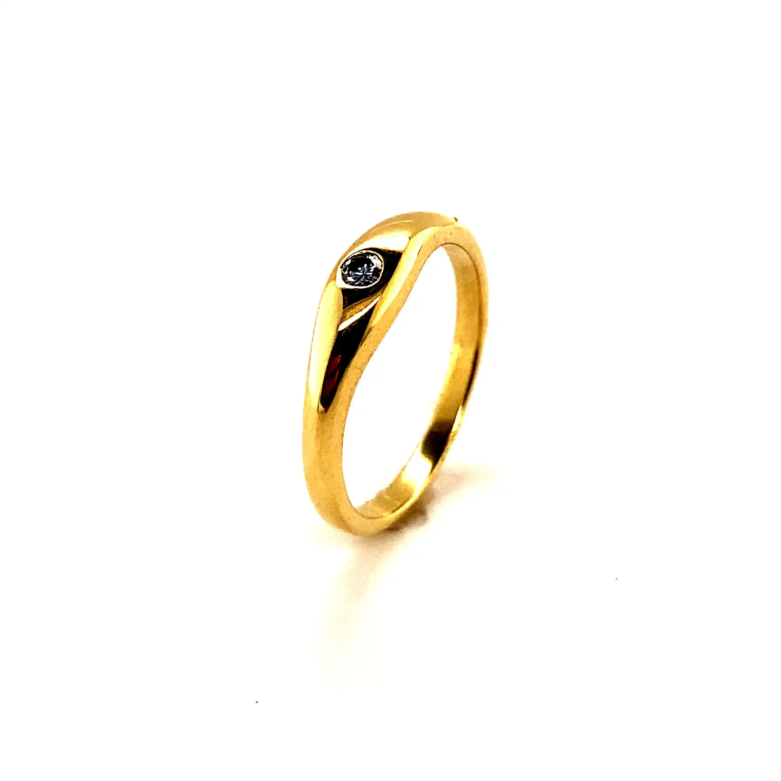 Ring Gelbgold mit Brillant