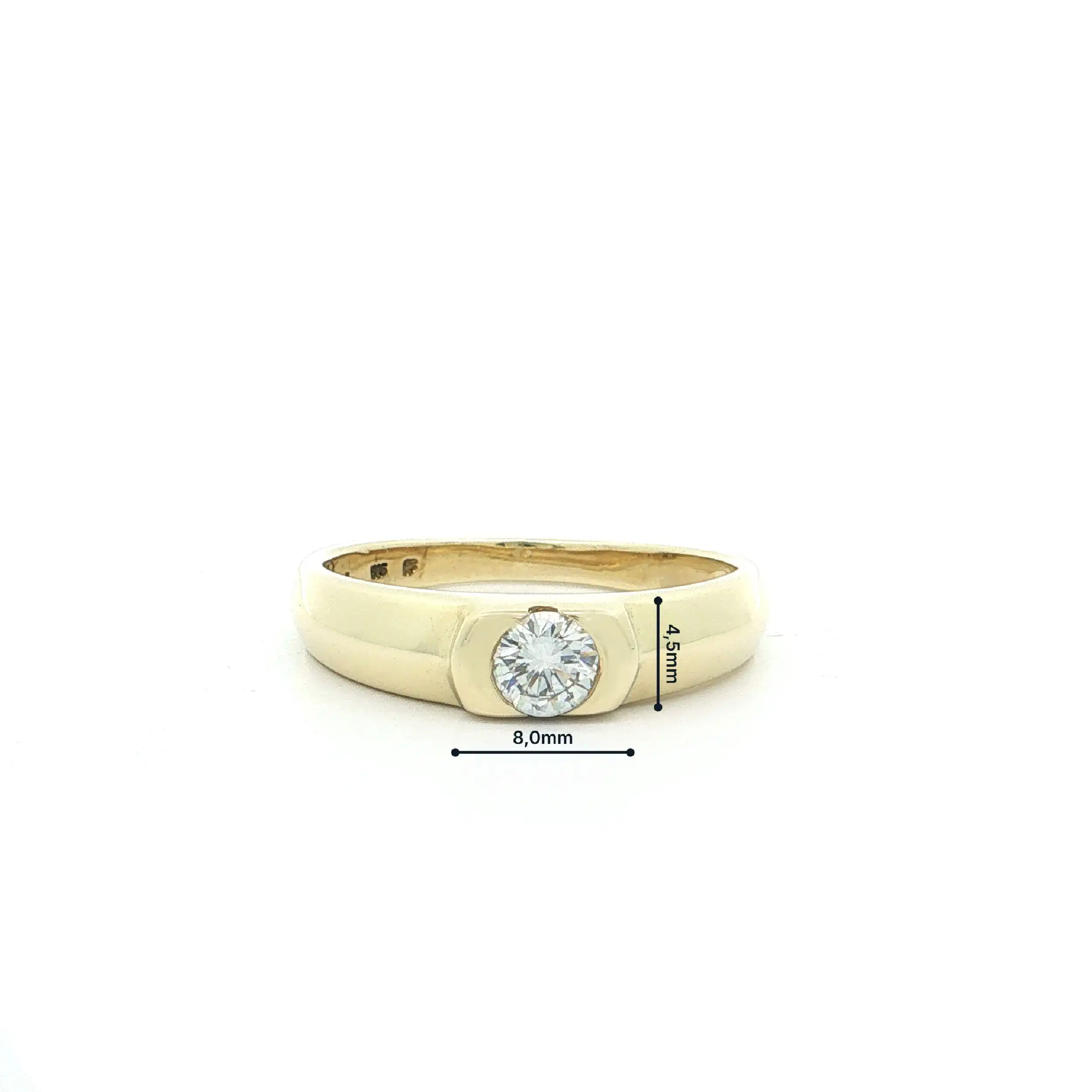 Ring Gelbgold mit Brillant