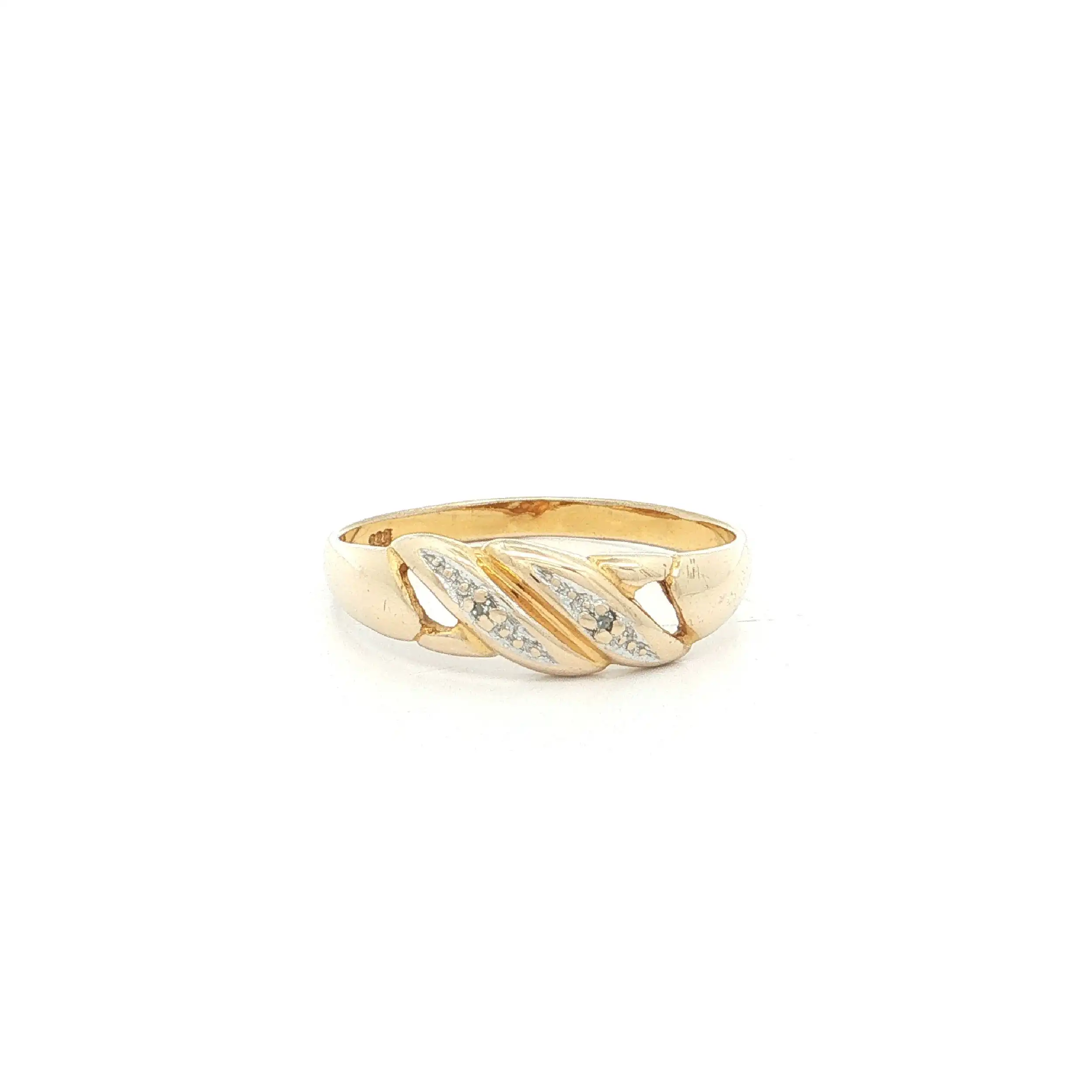 Ring Bicolor mit Diamanten Ring Bicolor mit Diamanten