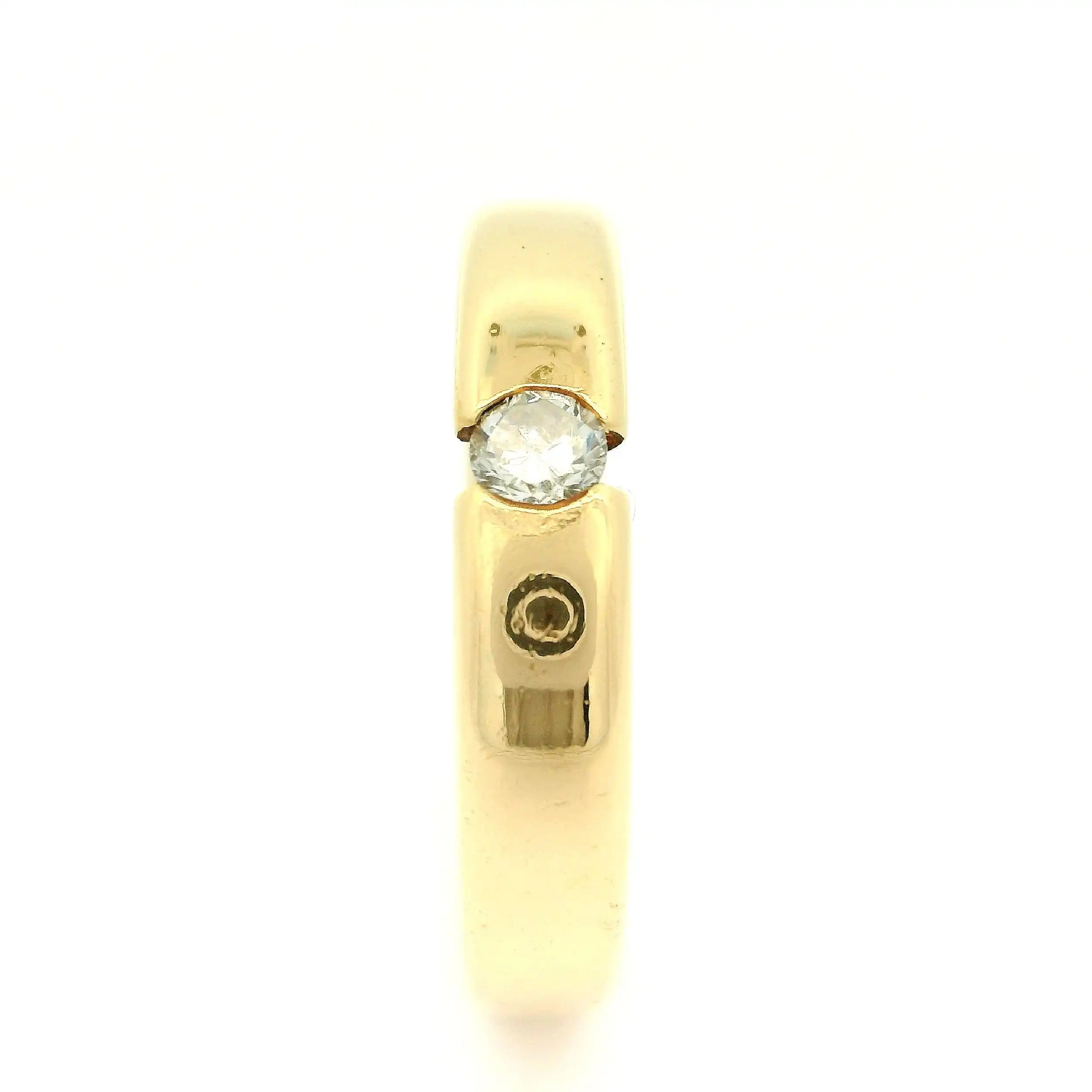 Solitärring Gelbgold mit Brillant
