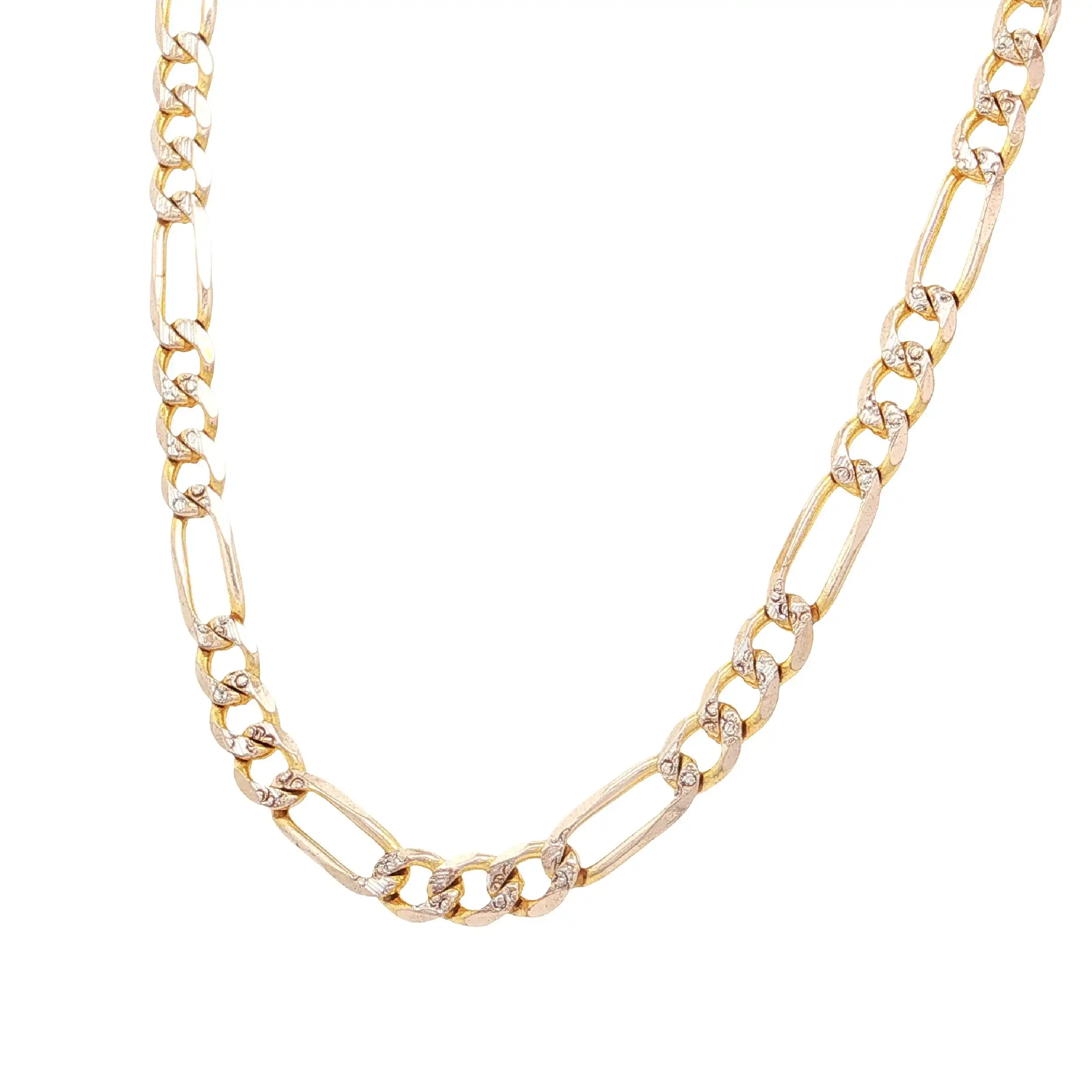 Figarokette Gelbgold gemustert Figarokette Gelbgold gemustert