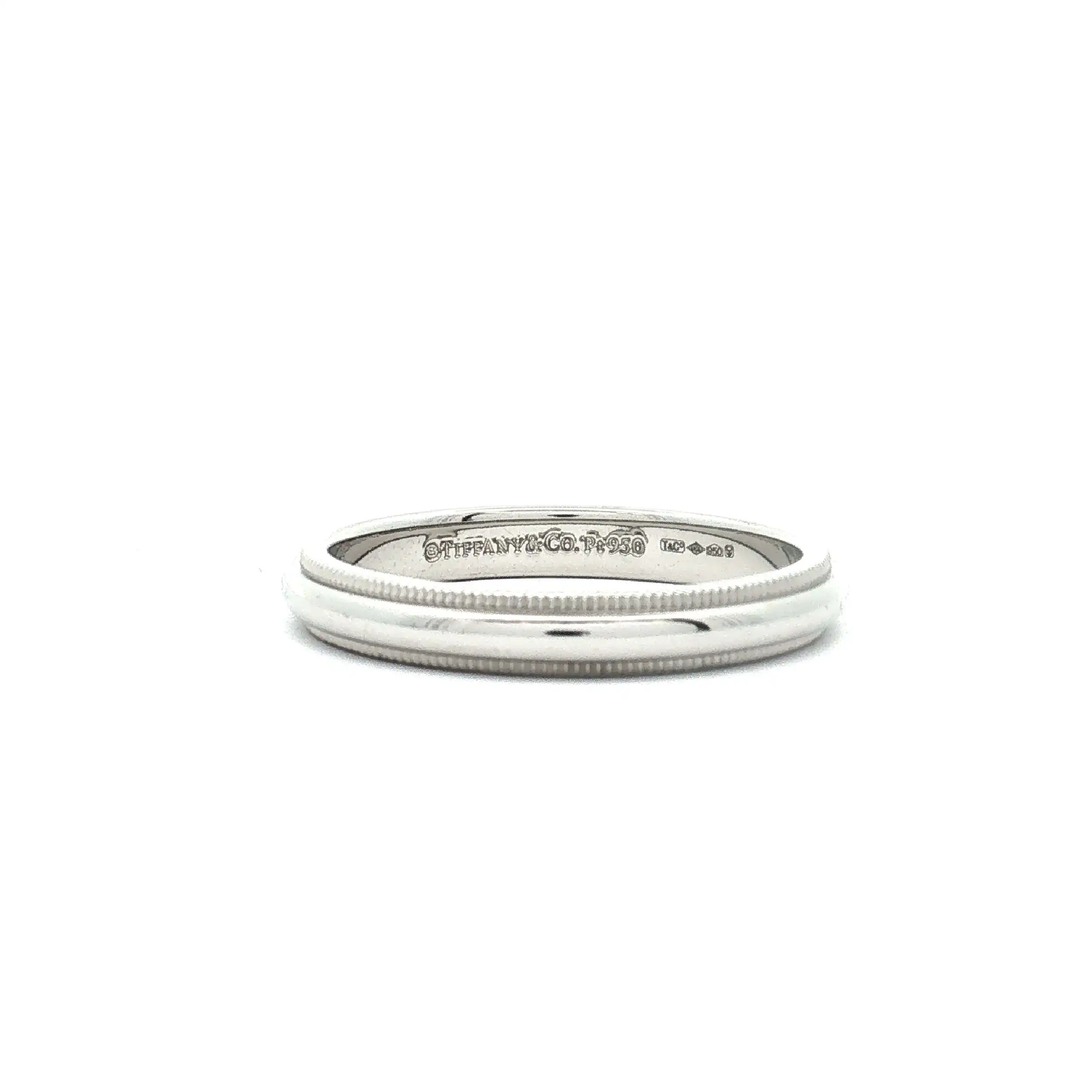 Ring Platin Tiffany Milgrain Ring Platin Tiffany Milgrain