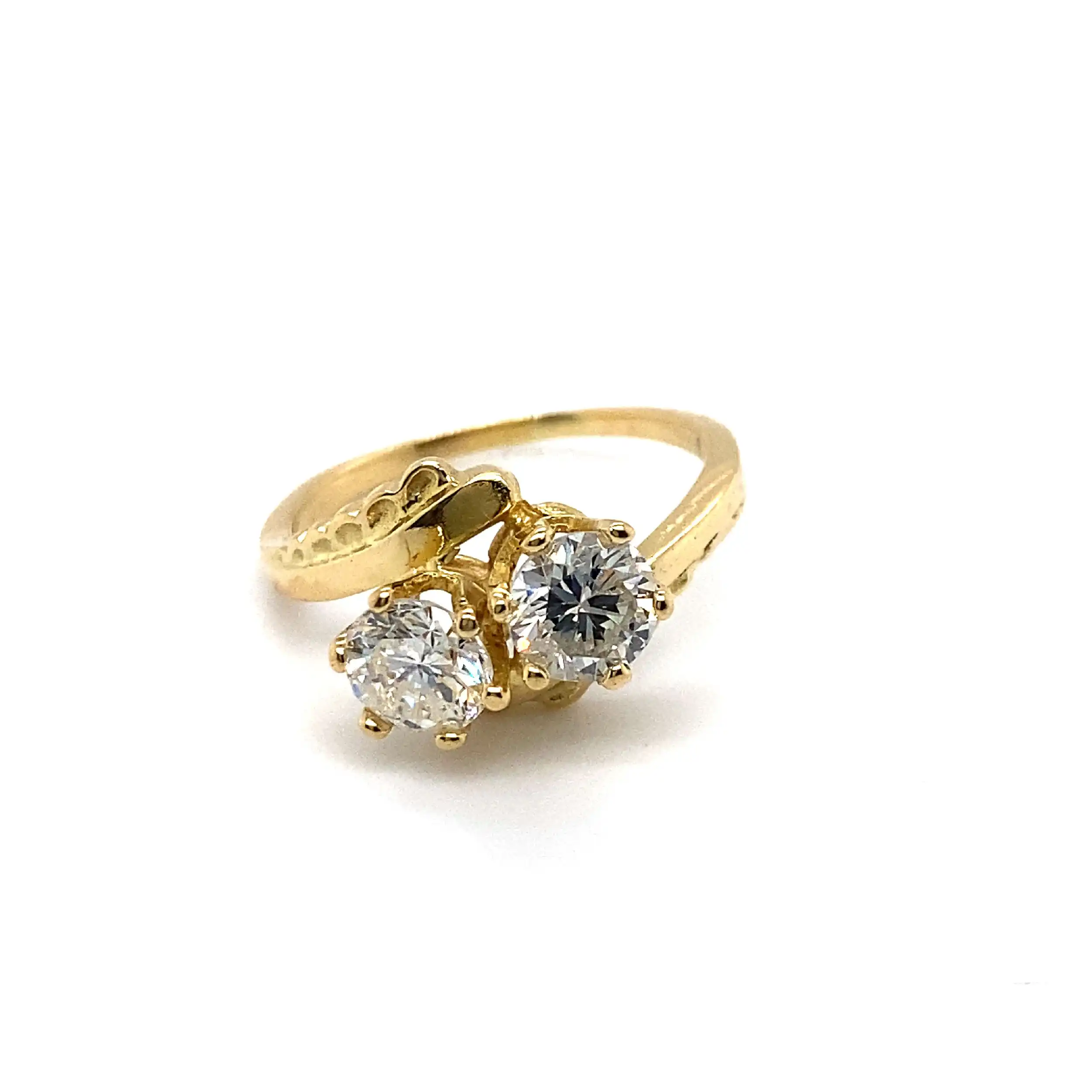 Ring Gelbold mit 2 Brillanten Ring Gelbold mit 2 Brillanten