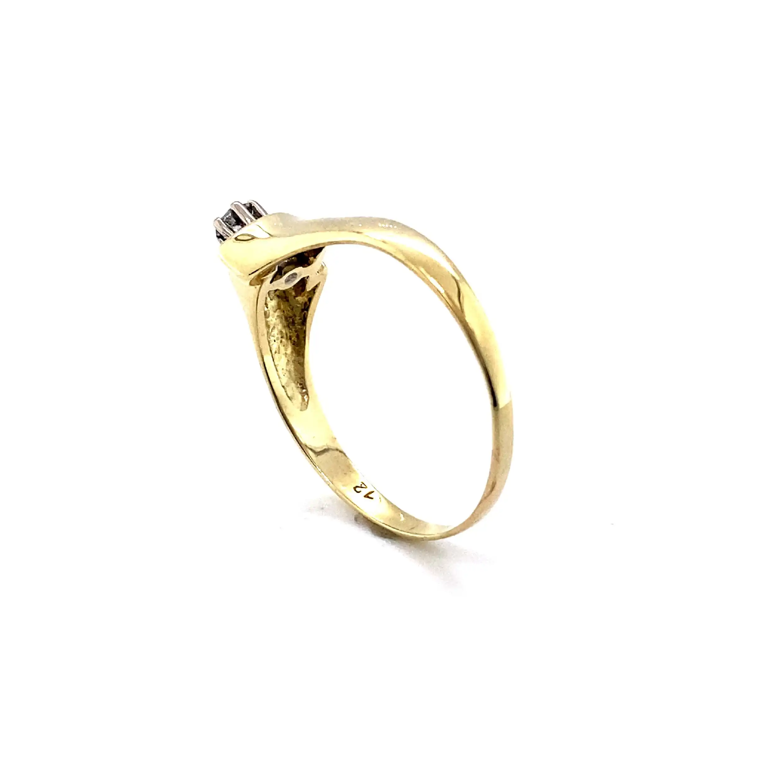 Ring Gelbgold mit Brillant Ring Gelbgold mit Brillant